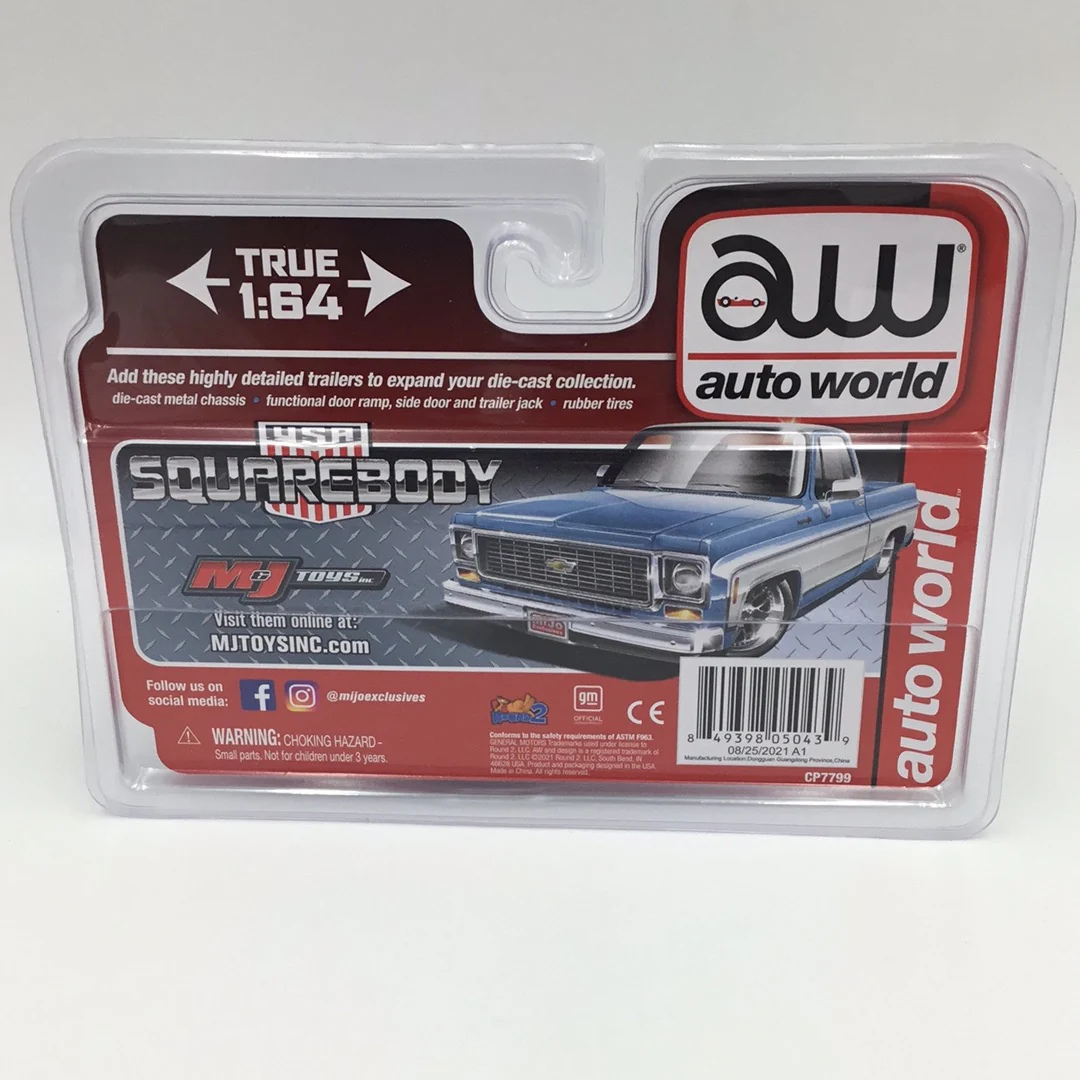 Auto world MiJo exclusive square body enclosed trailer squarebody only 3600 made 186B - Image 3