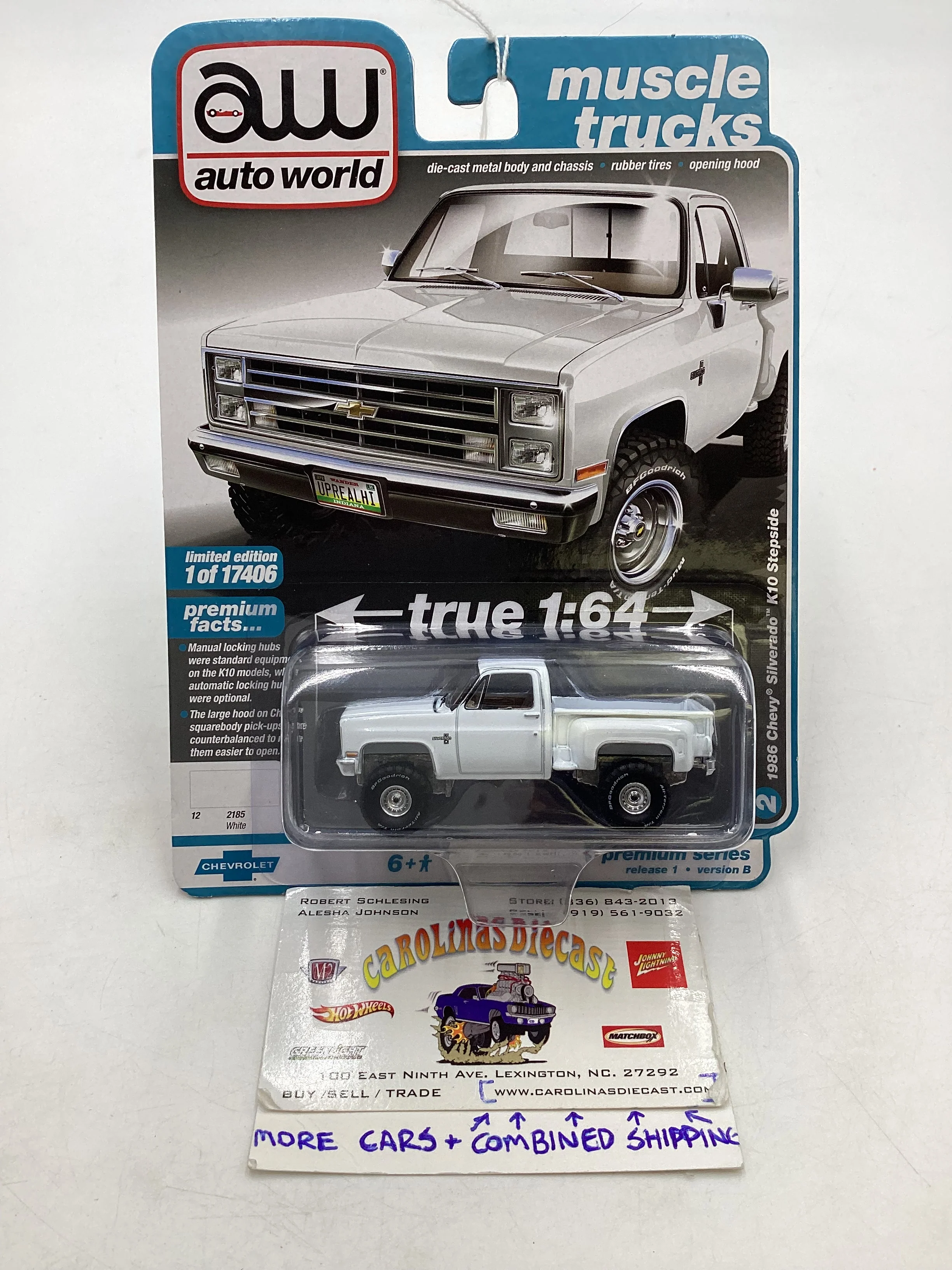Auto World Muscle Trucks 1986 Chevy Silverado K10 Stepside 185A