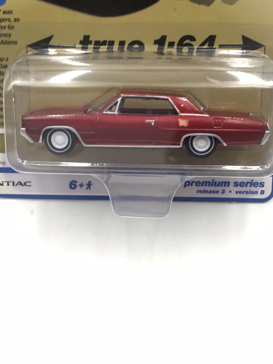 Auto world vintage muscle 1964 Pontiac Grand Prix Royal Bobcat version B Ultra Red Chase bad corner - Image 2