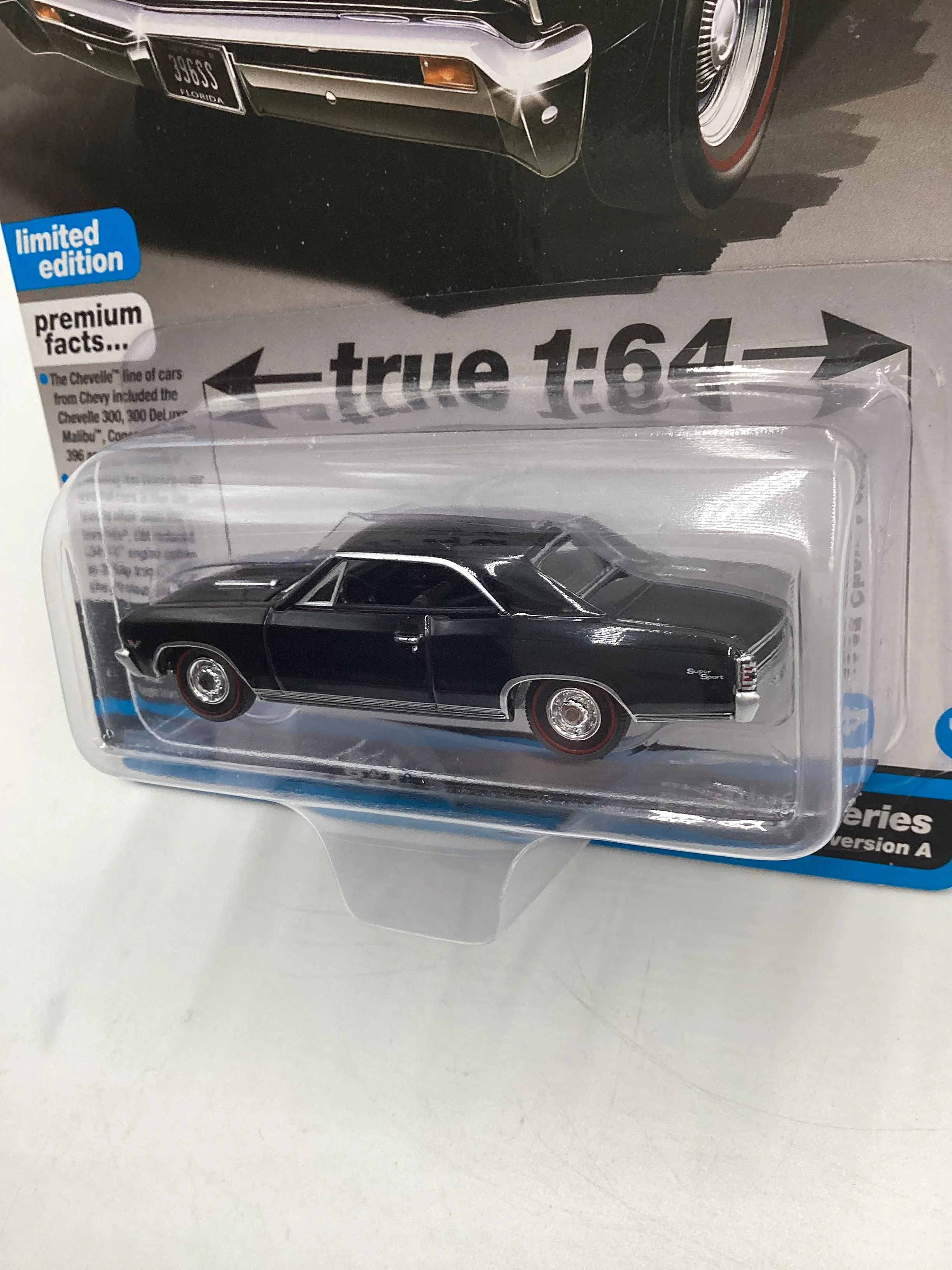Auto World Vintage Muscle Release 4 Version A 1967 Chevy Chevelle SS 396 Black 183G - Image 4