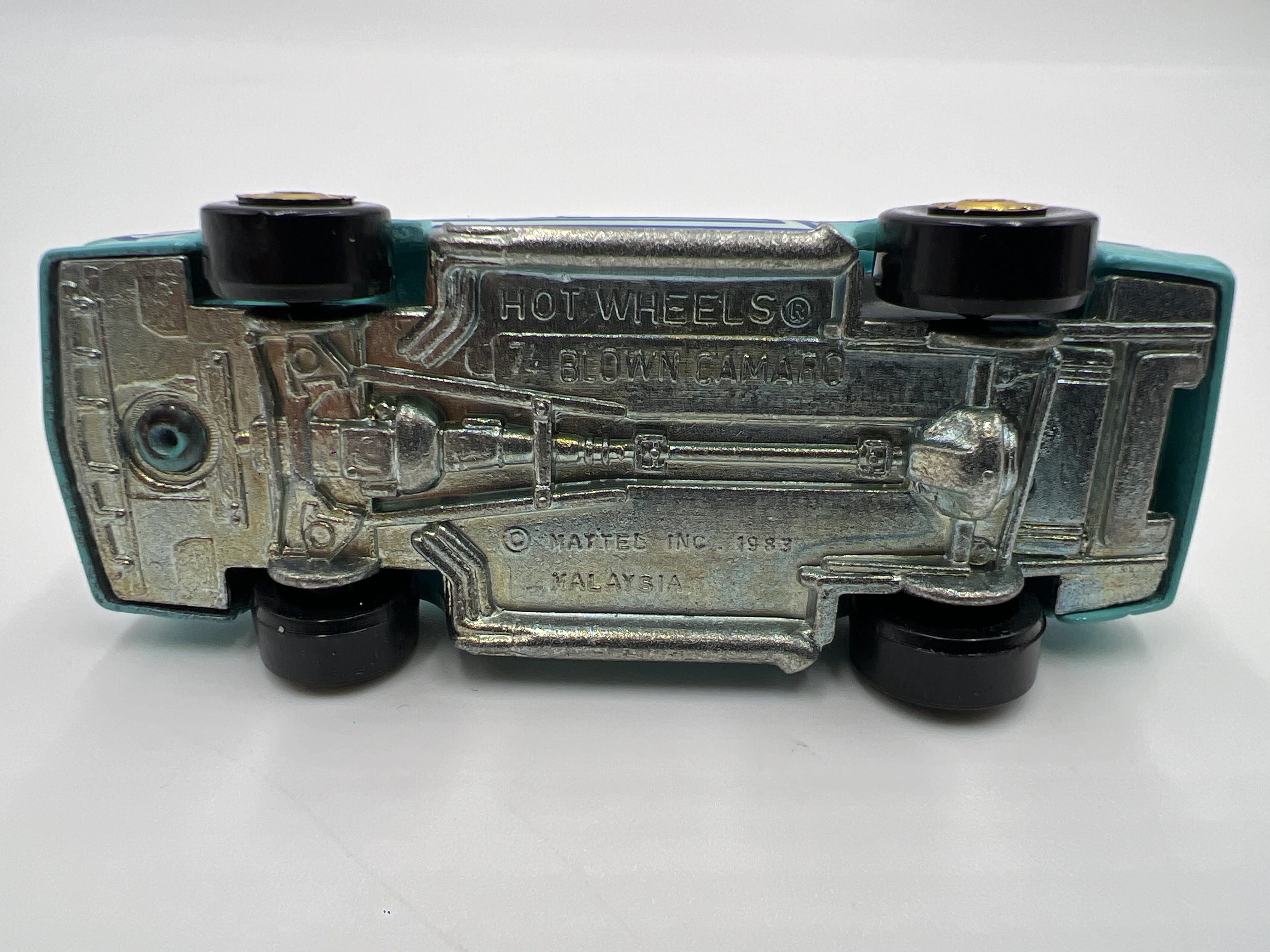 Hot Wheels 1/64 Blackwall Speed Fleet 74 Blown Camaro Z28 Light Blue Loose - Image 5