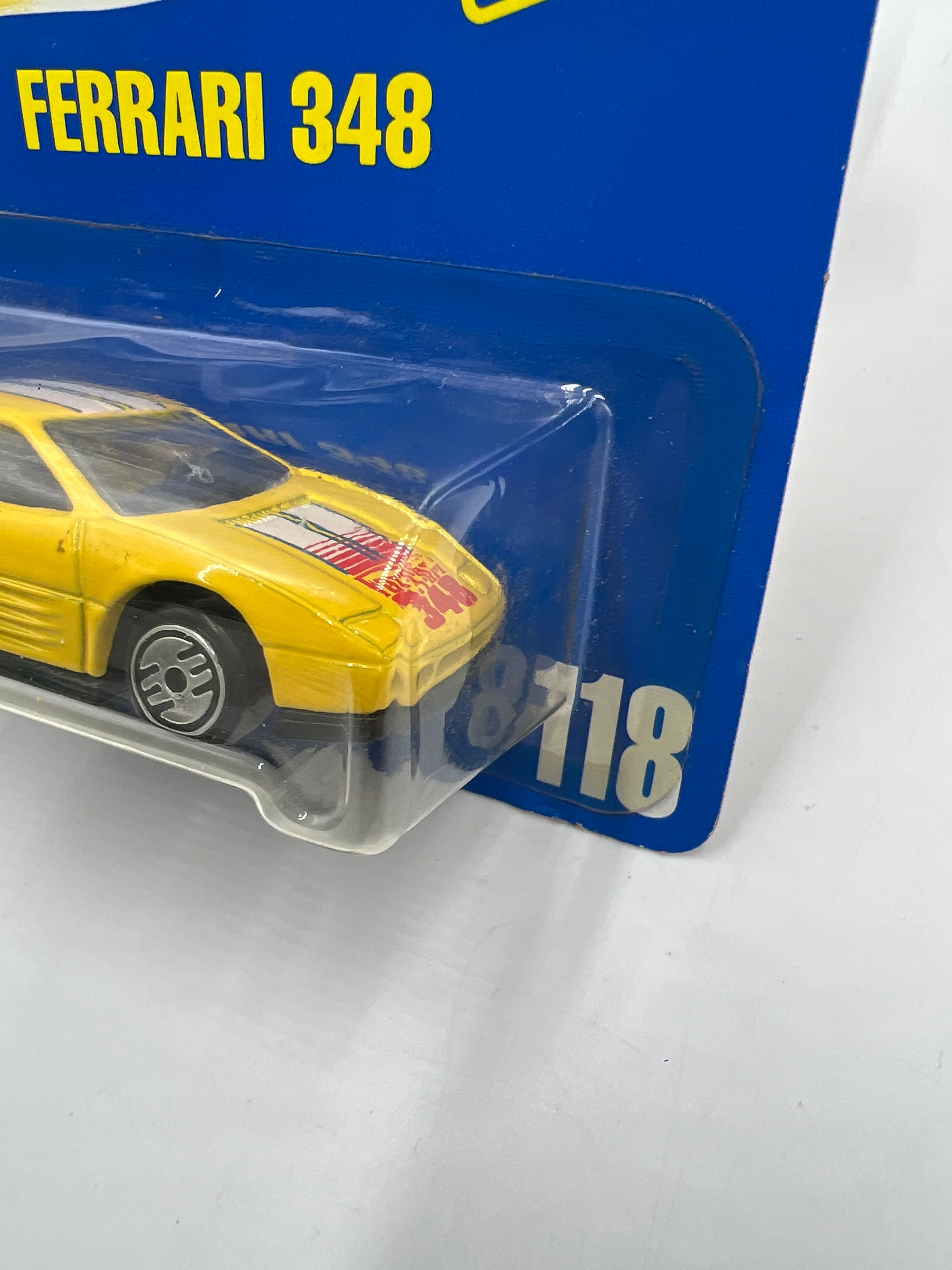 1991 Hot Wheels #118 Ferrari 348 Yellow - Image 4