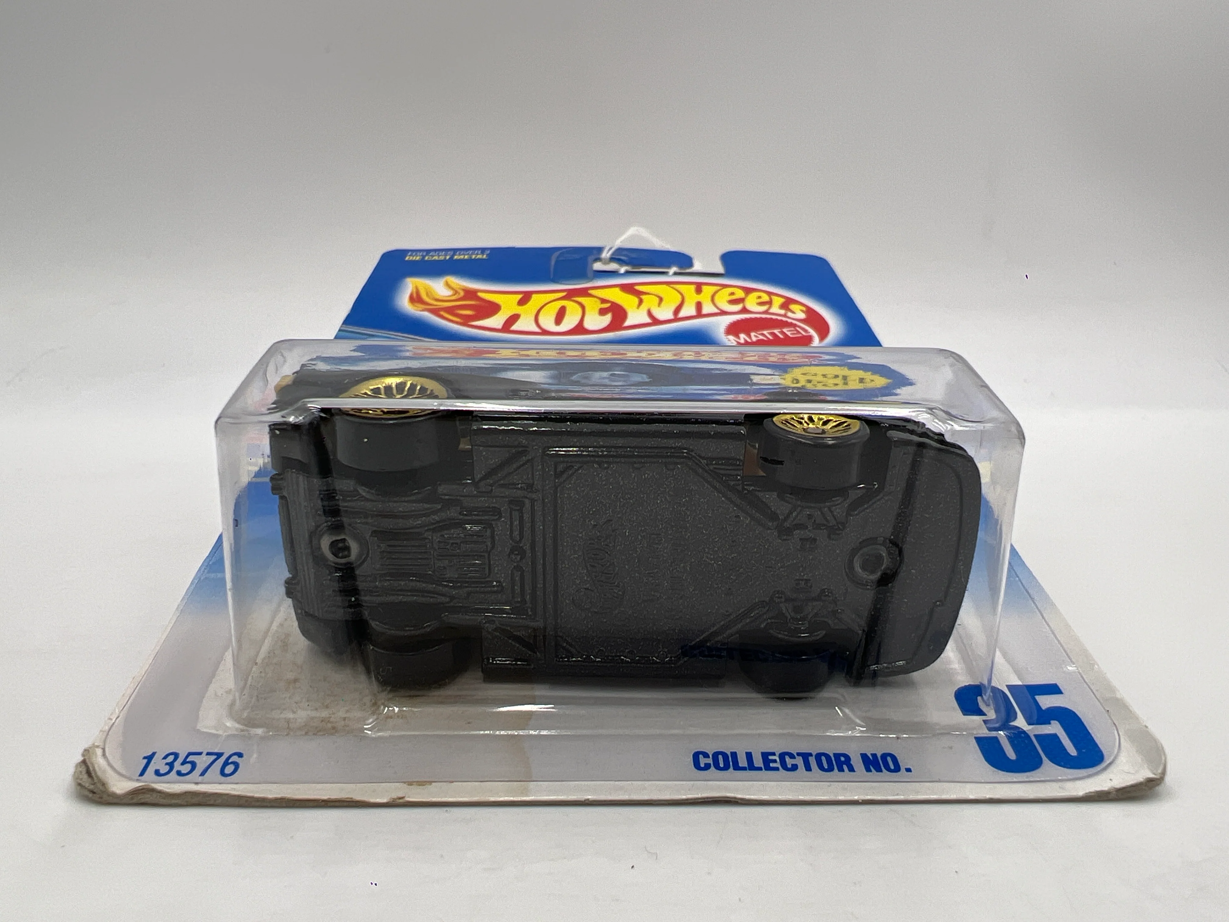 1992 Hot Wheels Gold Metal Speed #35 Ferrari Testarossa Black Mesh Wheels Card Not Perfect SR - Image 5