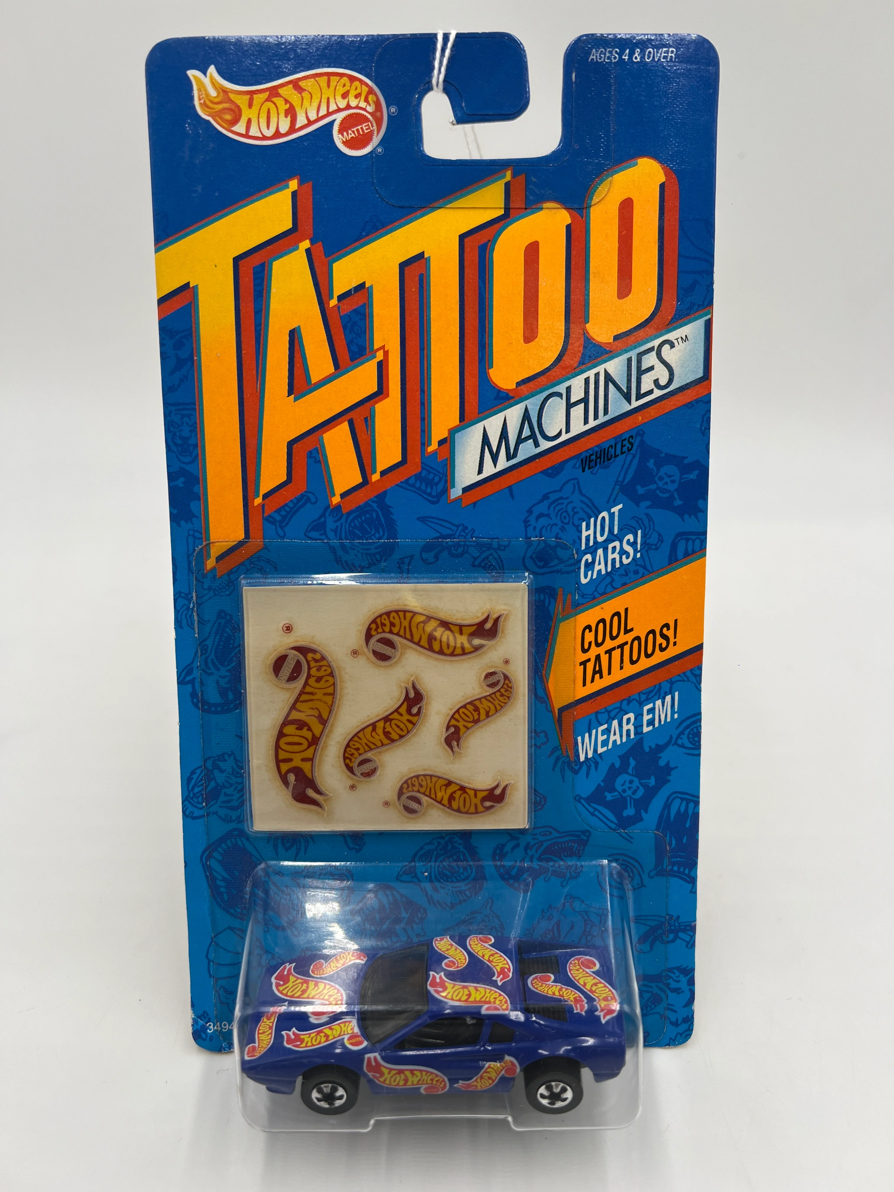 1992 Hot Wheels Tattoo Machines Ferrari 308 Blue - Image 2