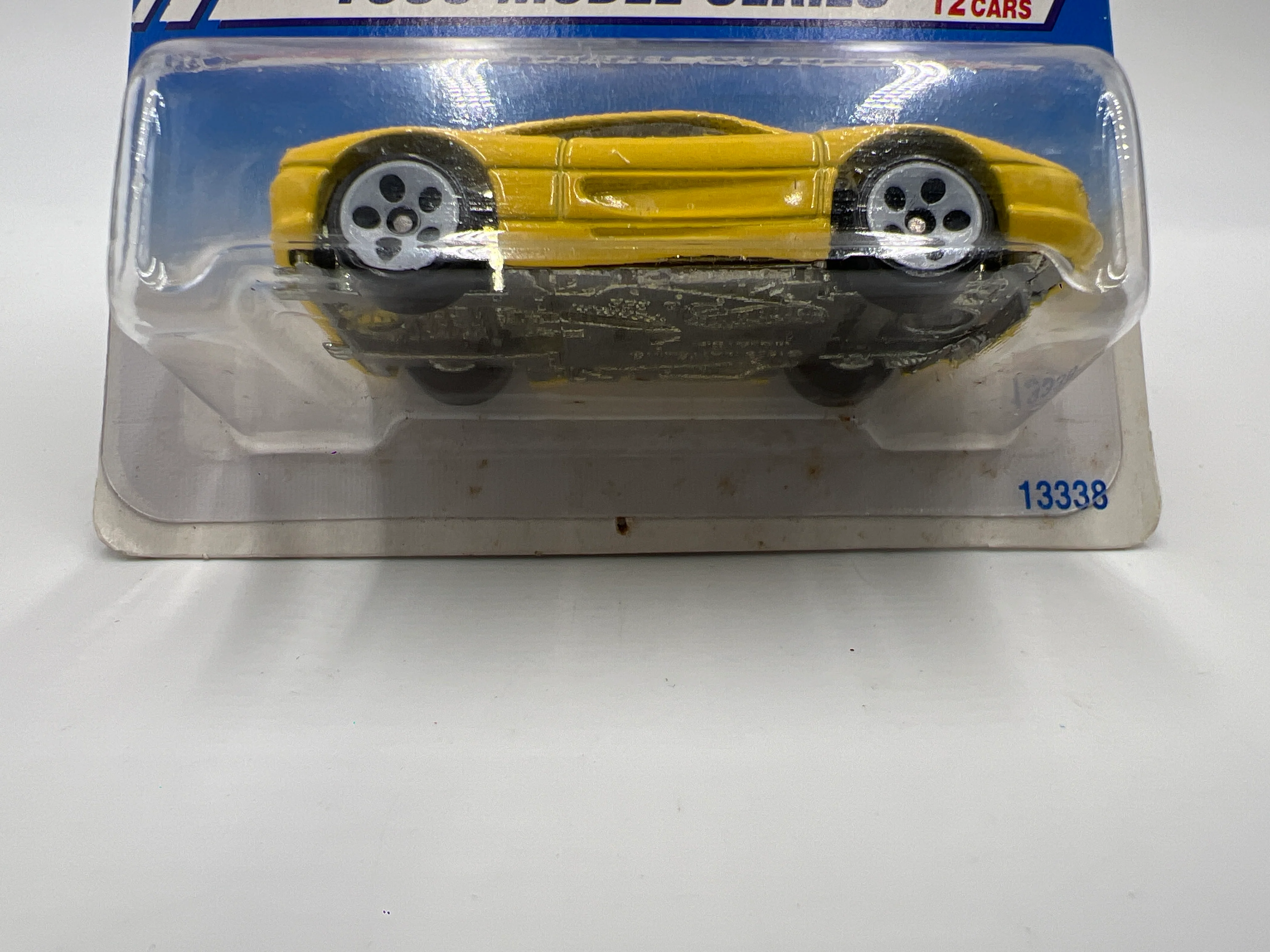1995 Hot Wheels Model Series #350 Ferrari 355 Yellow 5 Dot White Wheels - Image 6