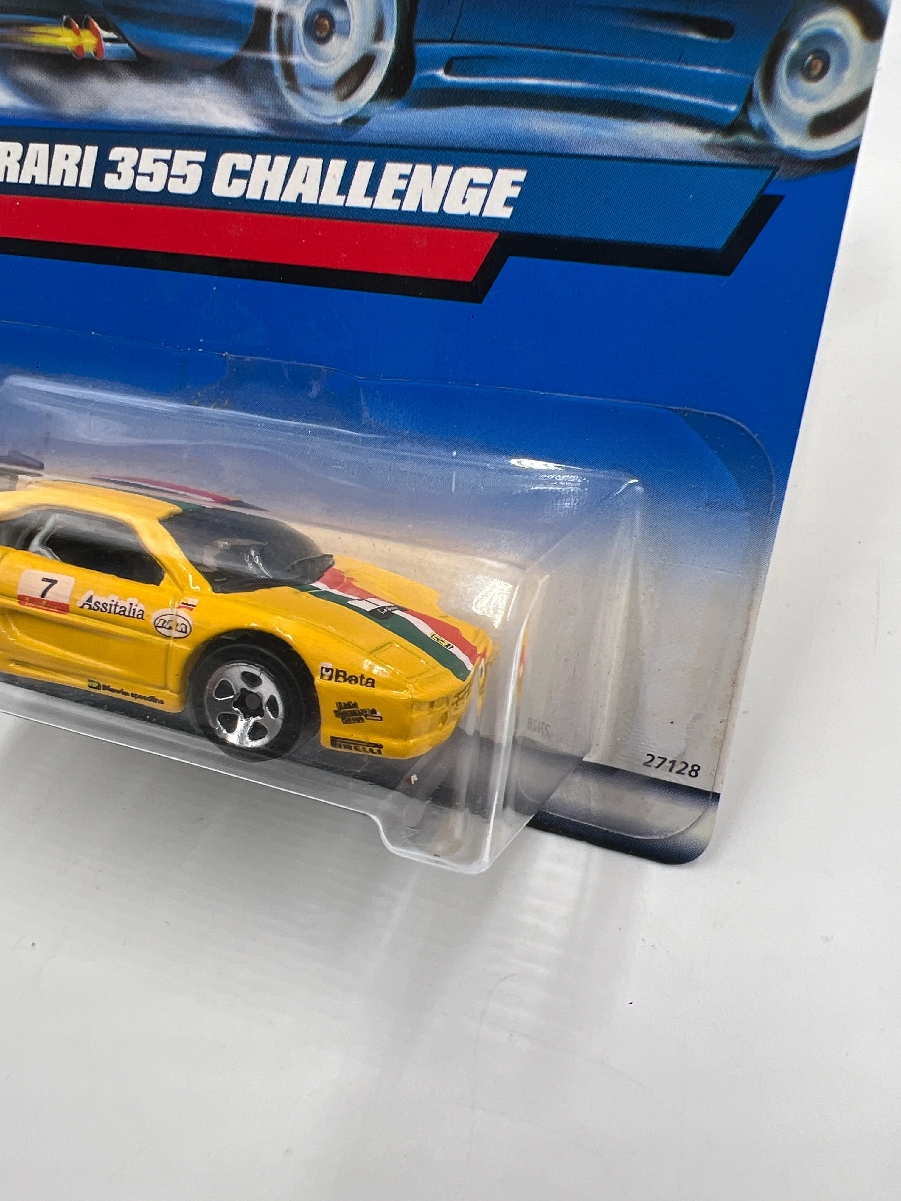 2000 Hot Wheels Model Series #162 Ferrari 355 Yellow Racing Decals 5SP Wheels - Image 4
