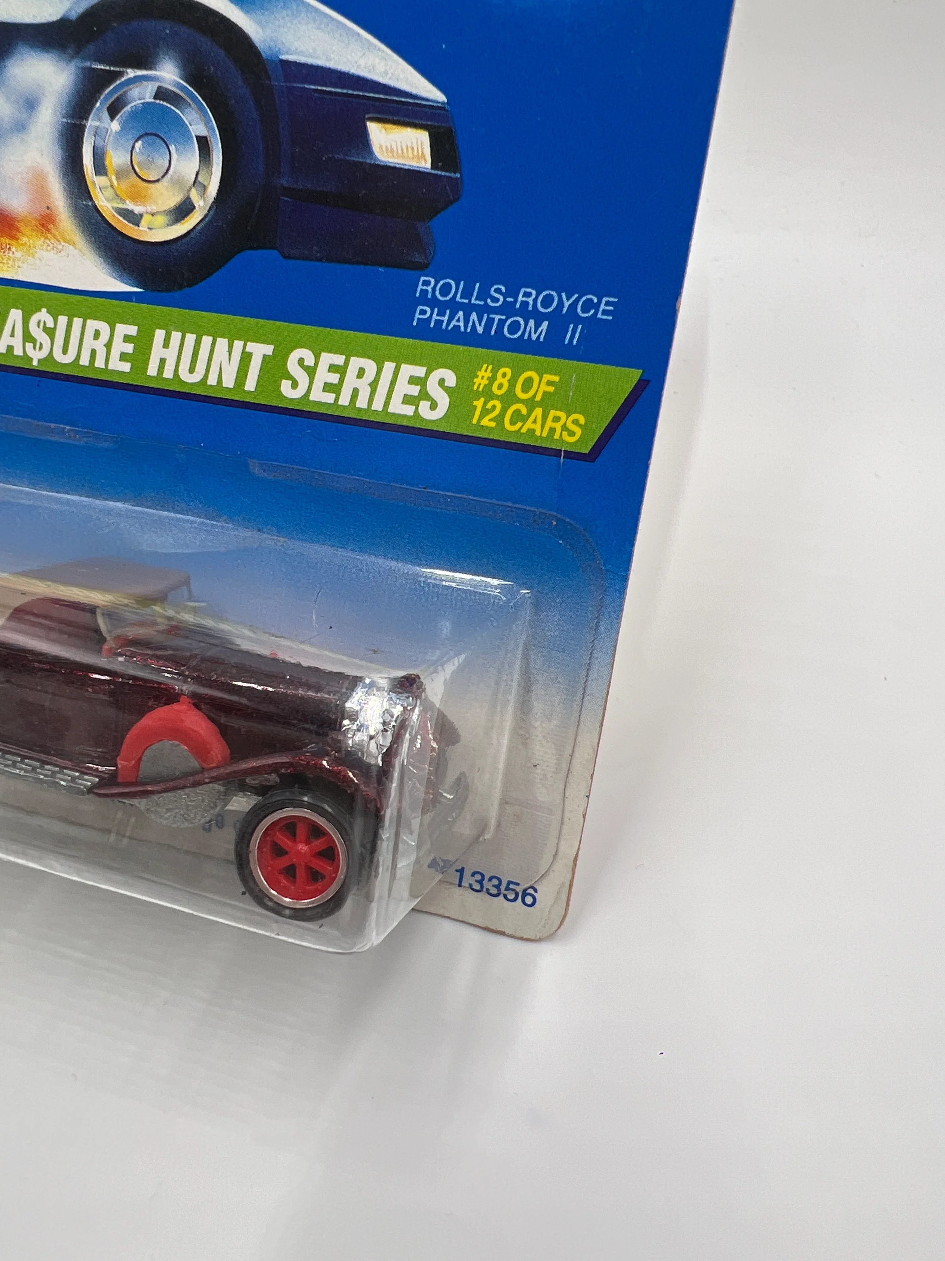1995 Hot Wheels Treasure Hunt Series #8 Rolls-Royce Phantom II Red W/Protector - Image 3