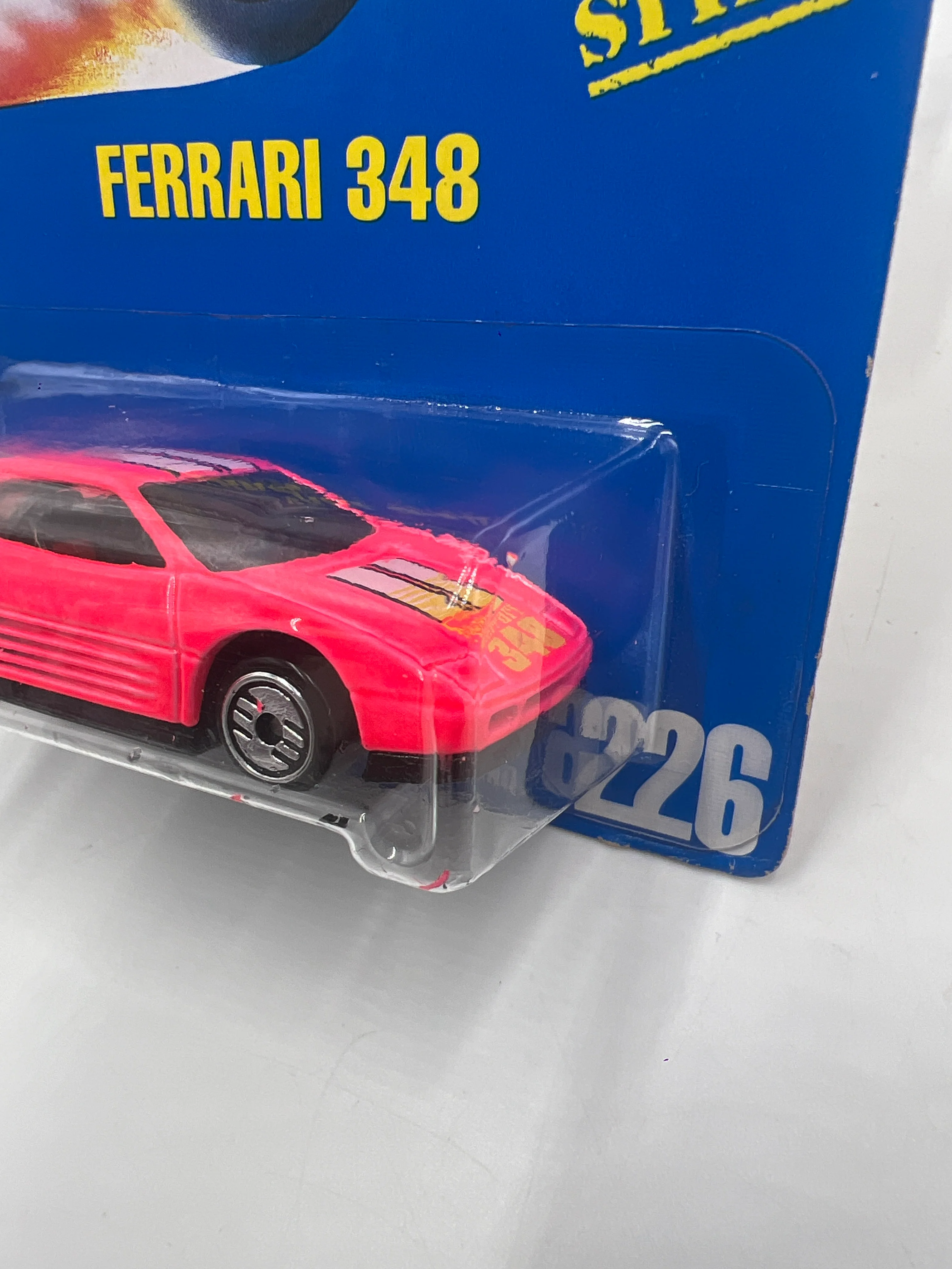 1992 Hot Wheels #226 Ferrari 348 Pink - Image 4