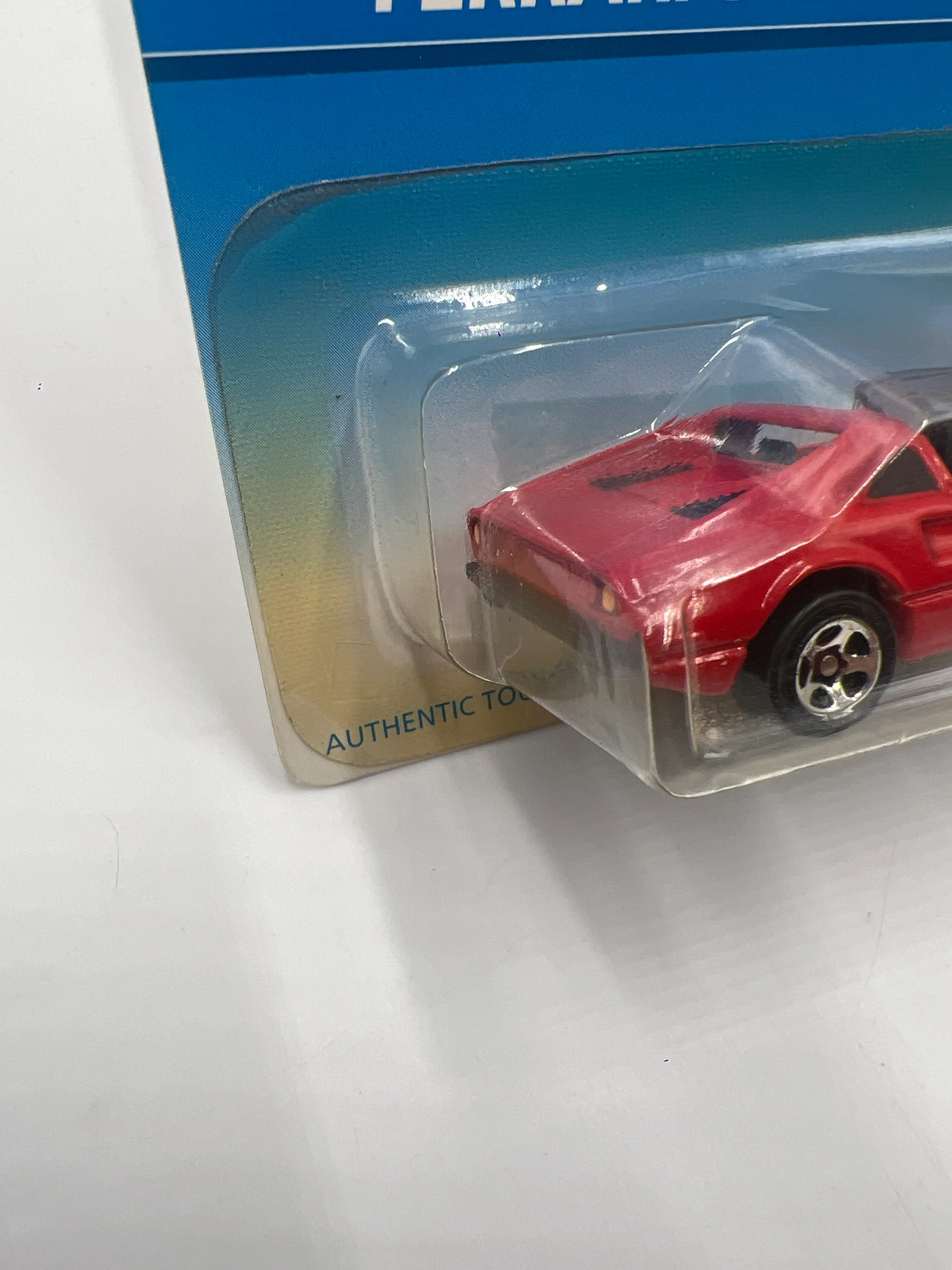 1996 Hot Wheels #496 Ferrari 308GTS Red *Yellowed Blister* - Image 5