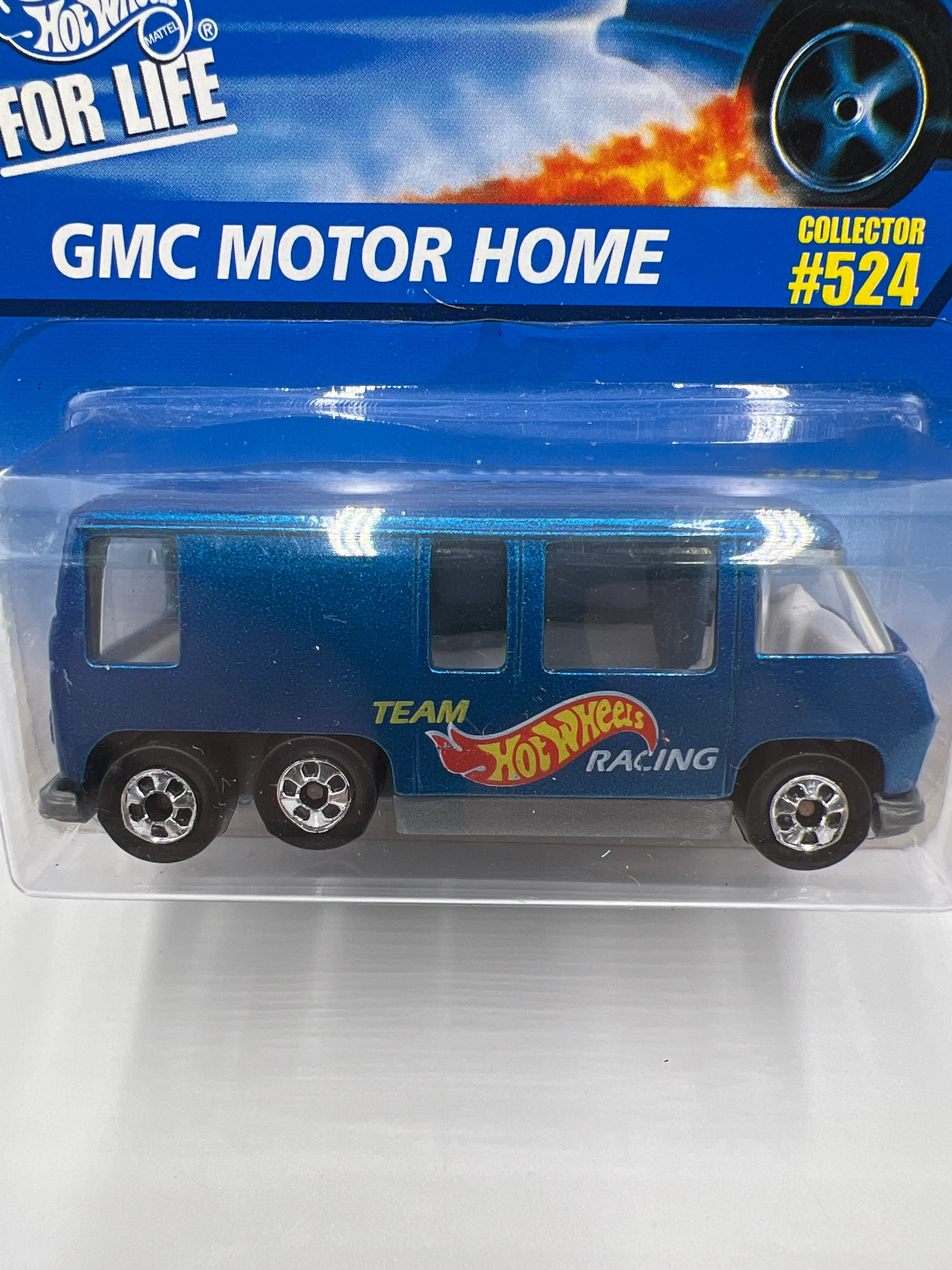 1996 Hot Wheels BW Collector #524 GMC Motor Home Blue 60E - Image 3