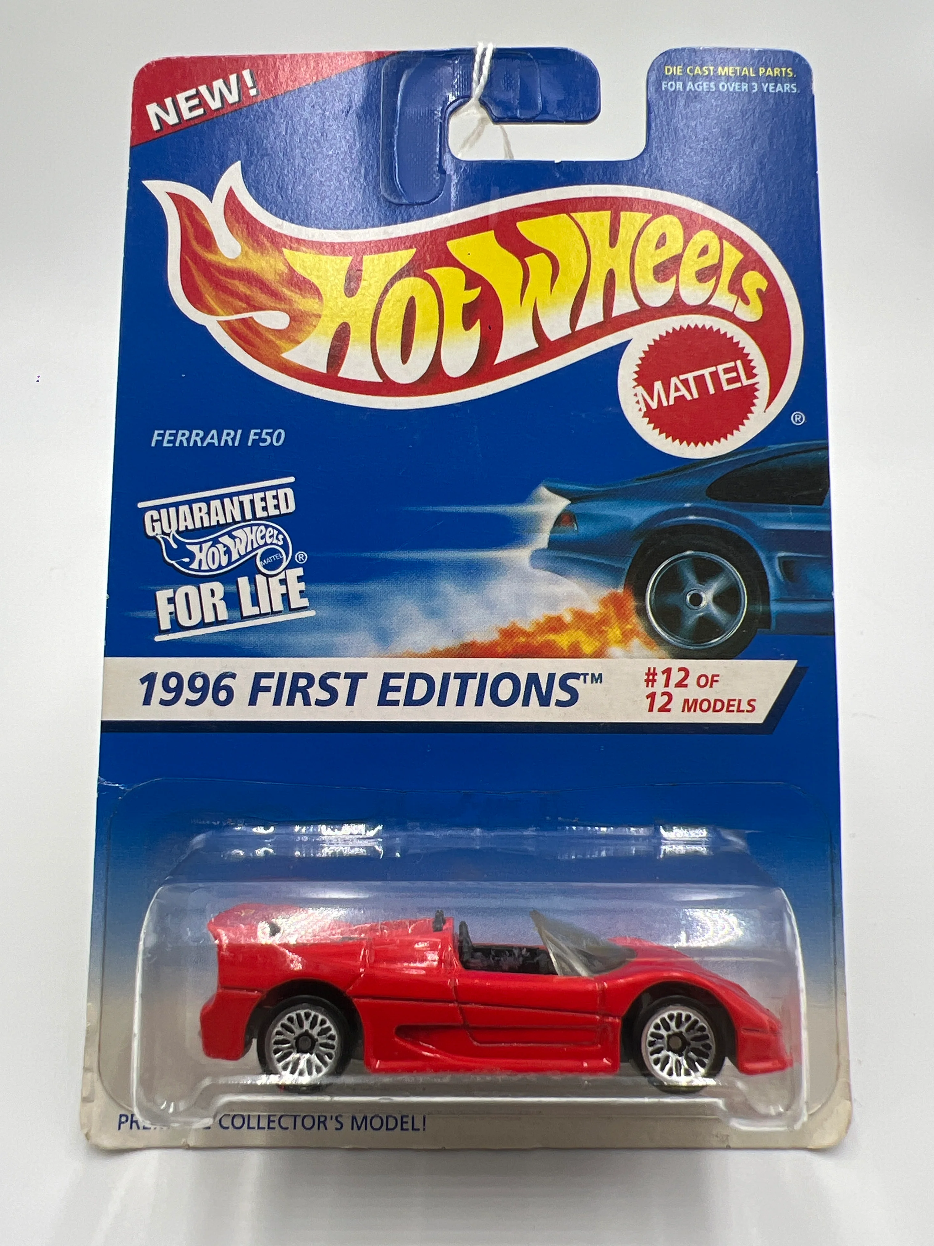 1996 Hot Wheels First Editions #377 Ferrari F50 Red (SR) - Image 2