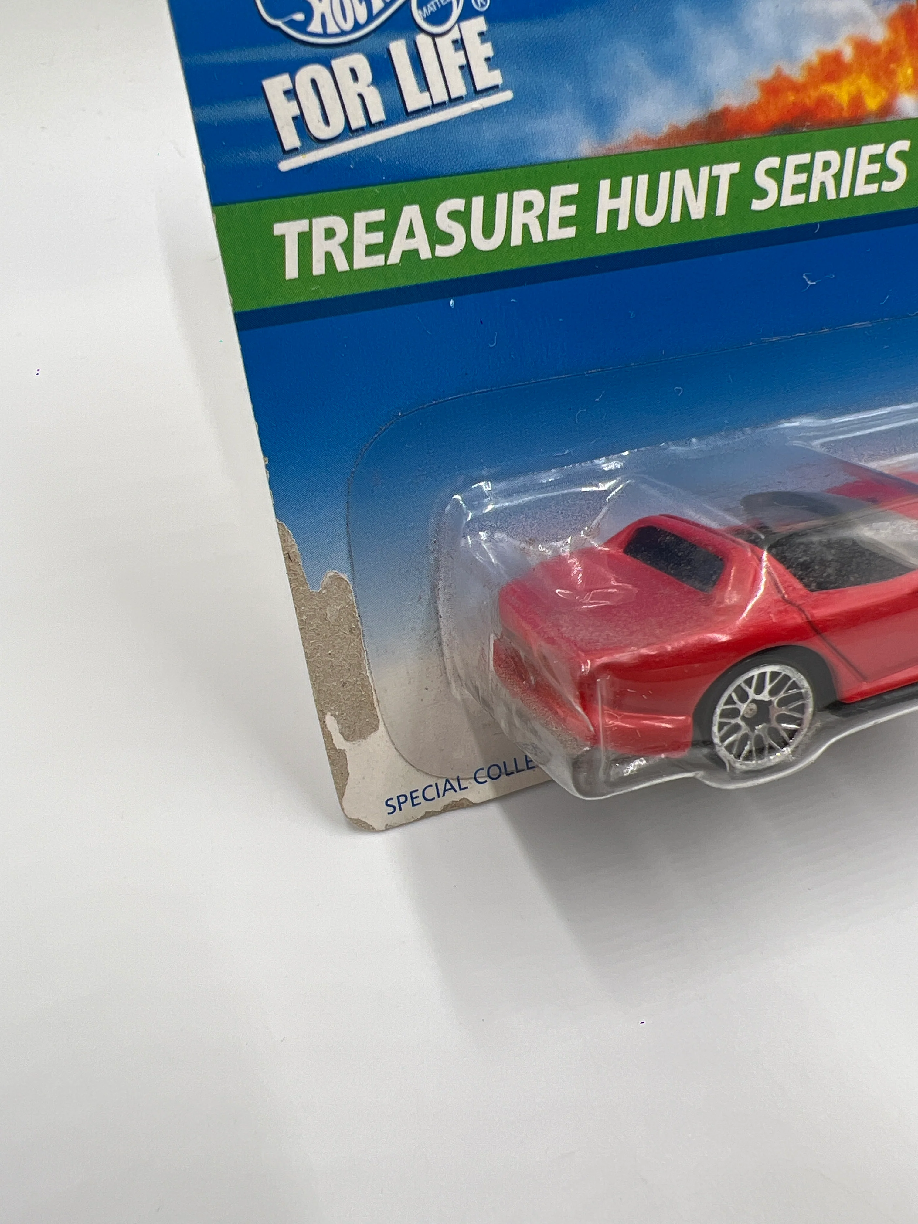 1996 Hot Wheels Treasure Hunt #433 Dodge Viper RT/10 Red Bad Card 282E - Image 4