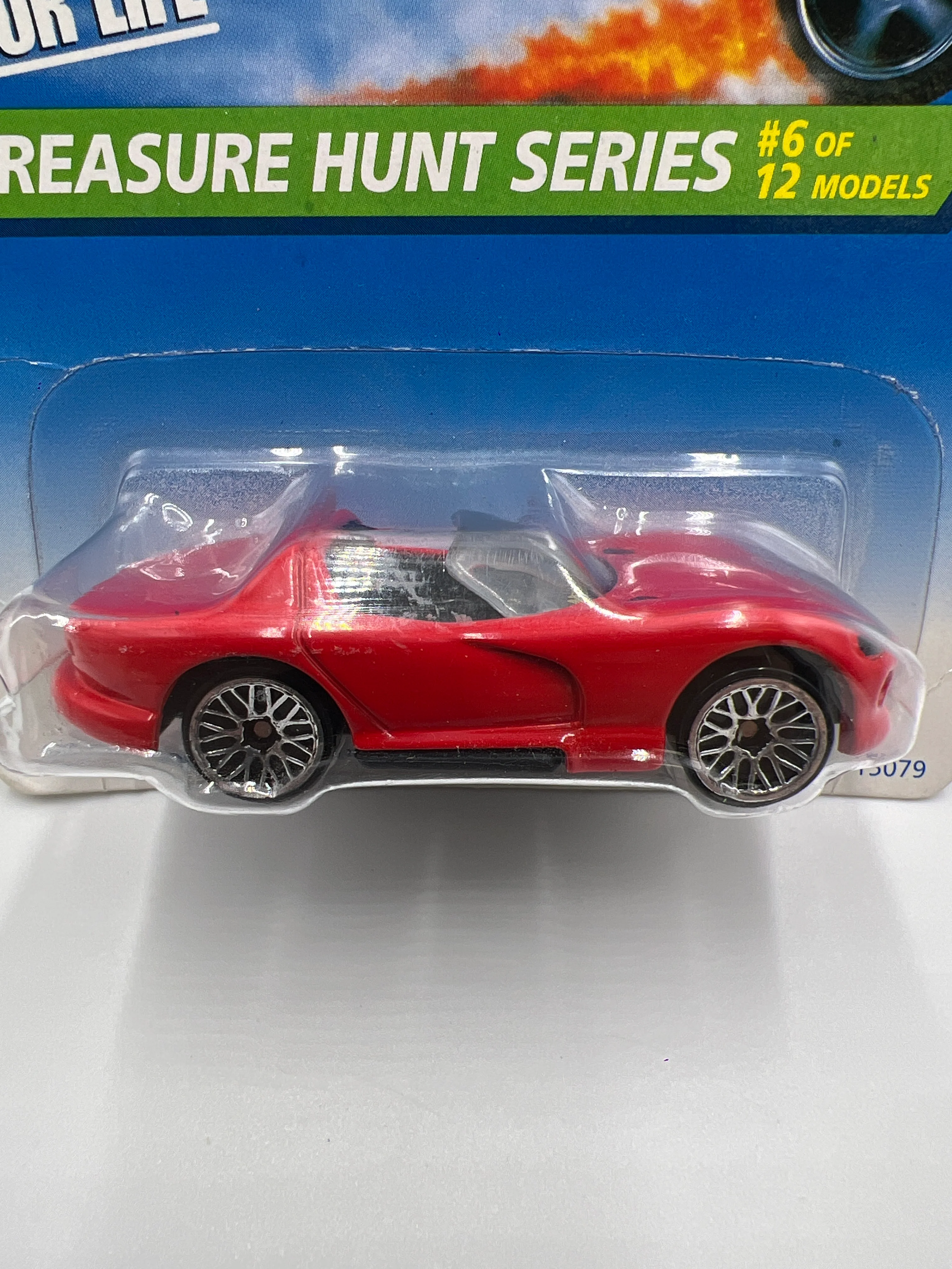 1996 Hot Wheels Treasure Hunt #433 Dodge Viper RT/10 Red 274C - Image 3
