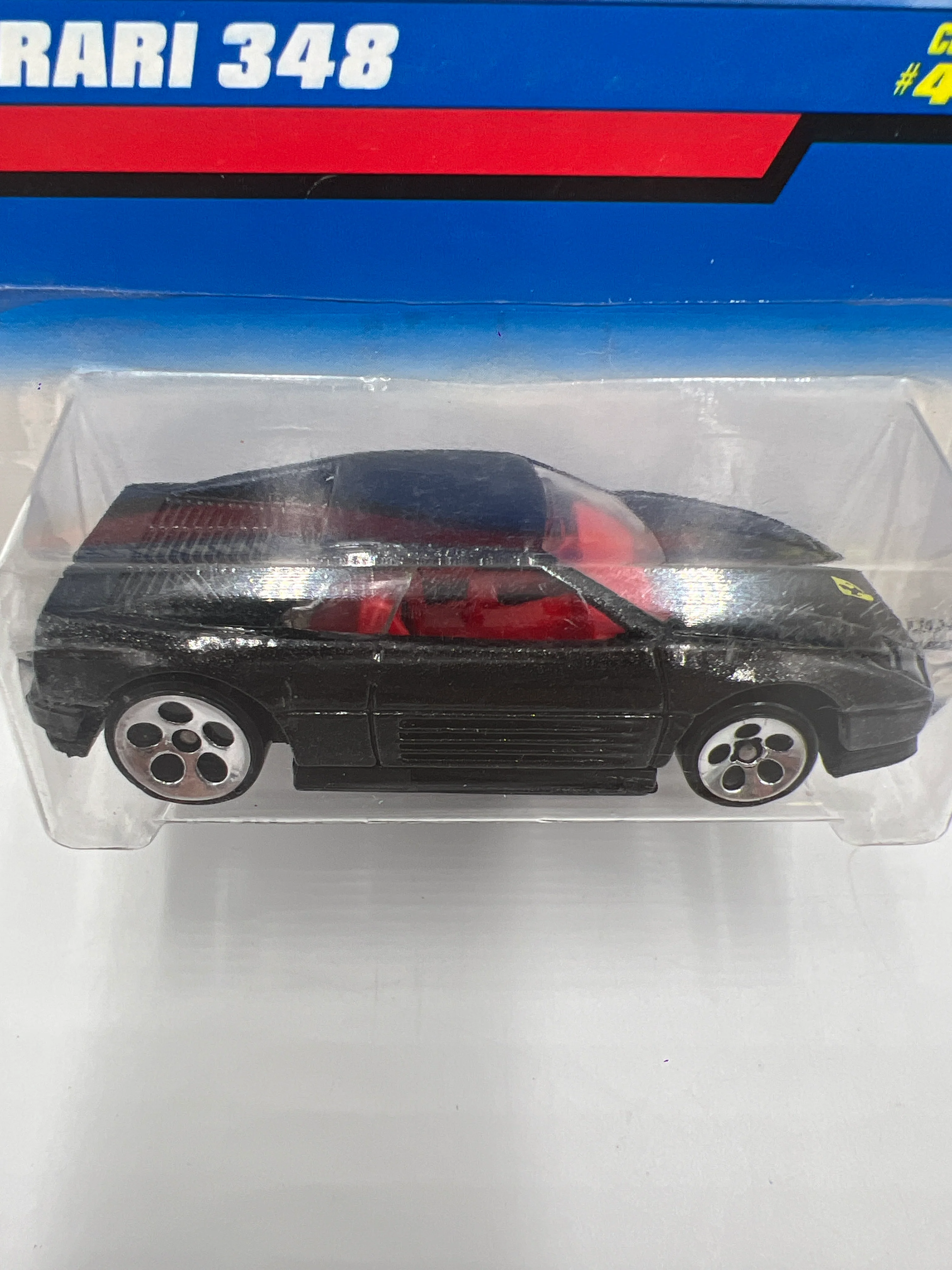 1998 Hot Wheels #443 Ferrari 348 Black 5 Dot Wheels - Image 3