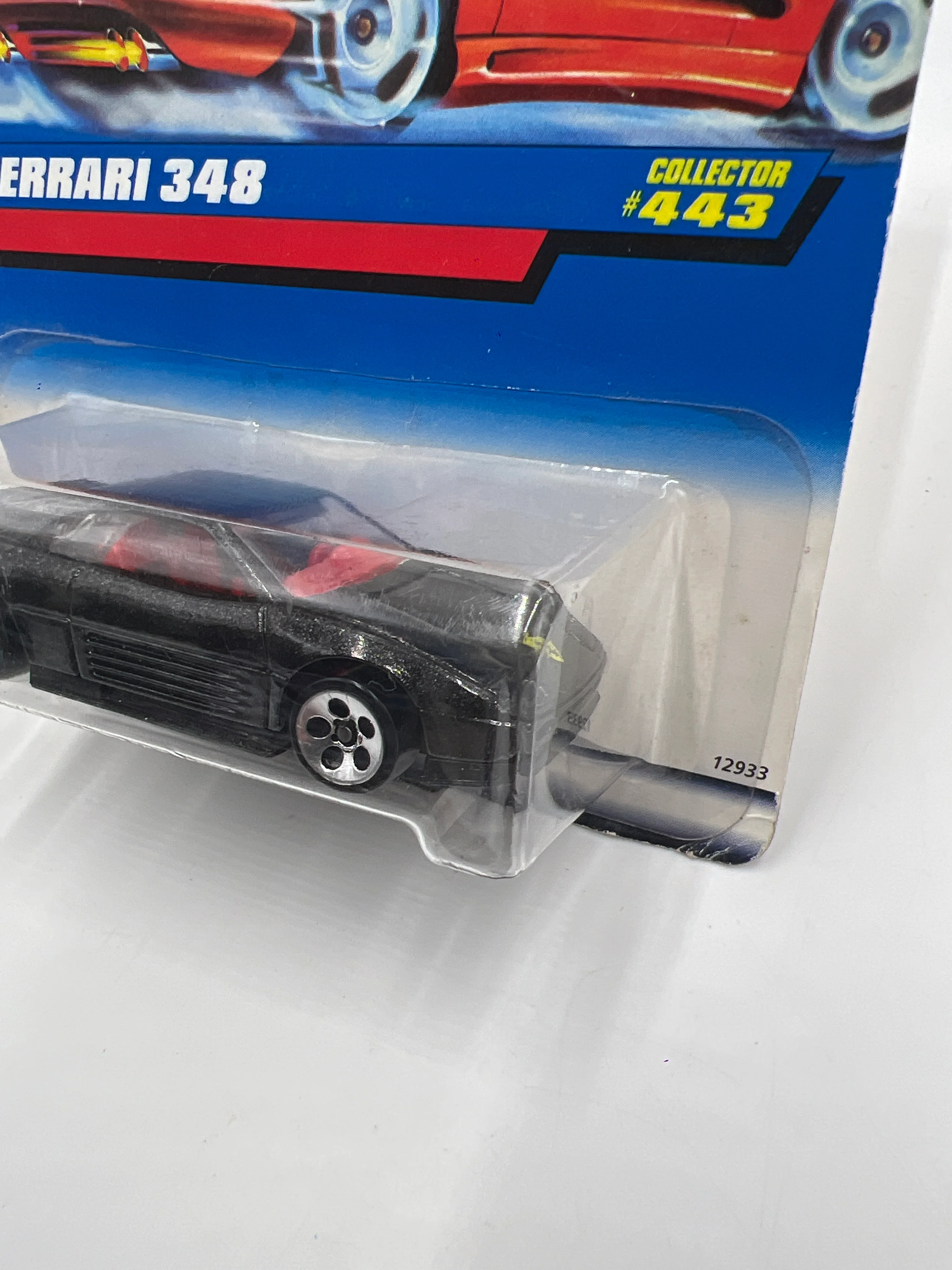 1998 Hot Wheels #443 Ferrari 348 Black 5 Dot Wheels - Image 4