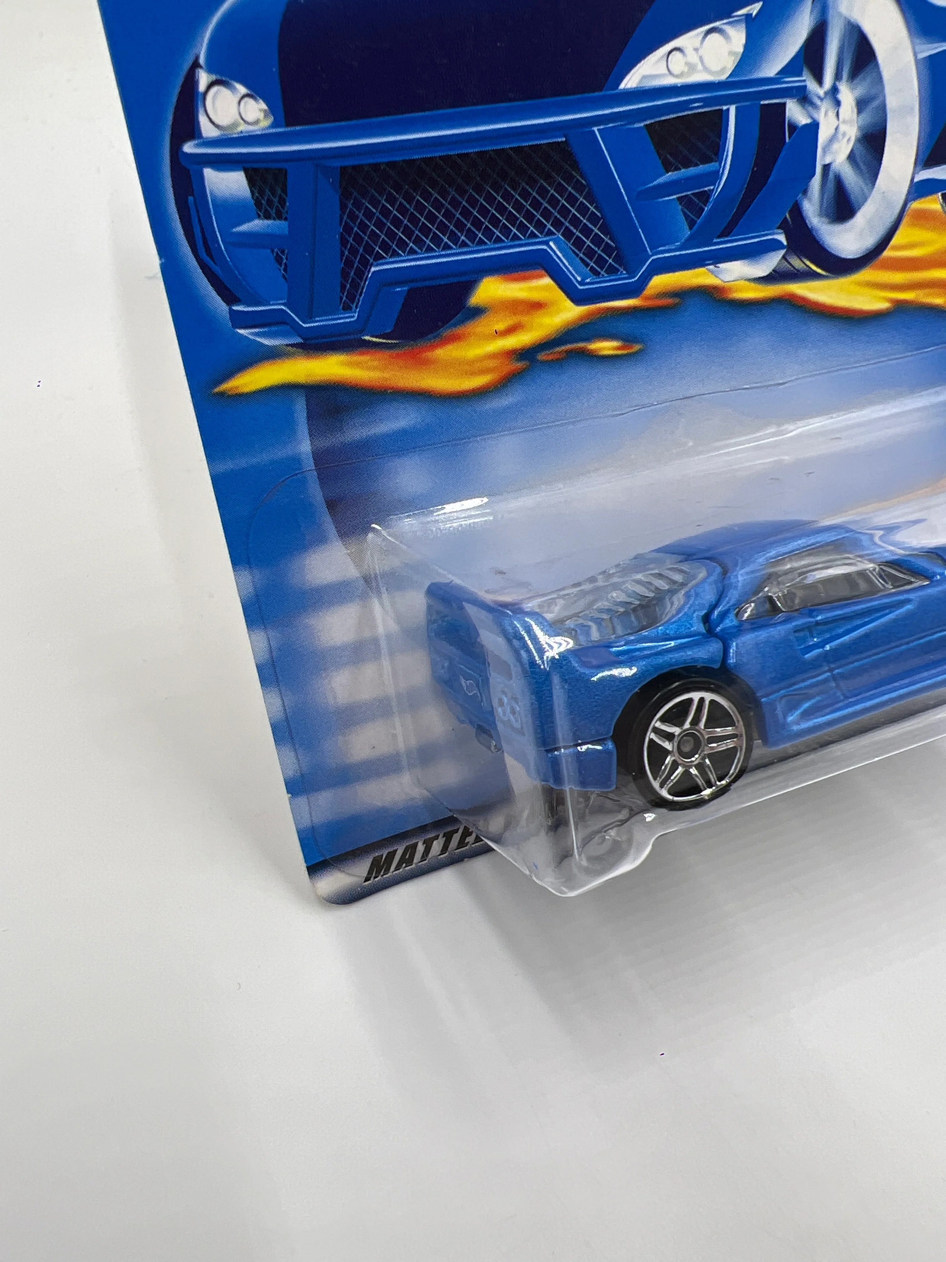 2001 Hot Wheels Collector #209 Ferrari F40 Blue SR - Image 4