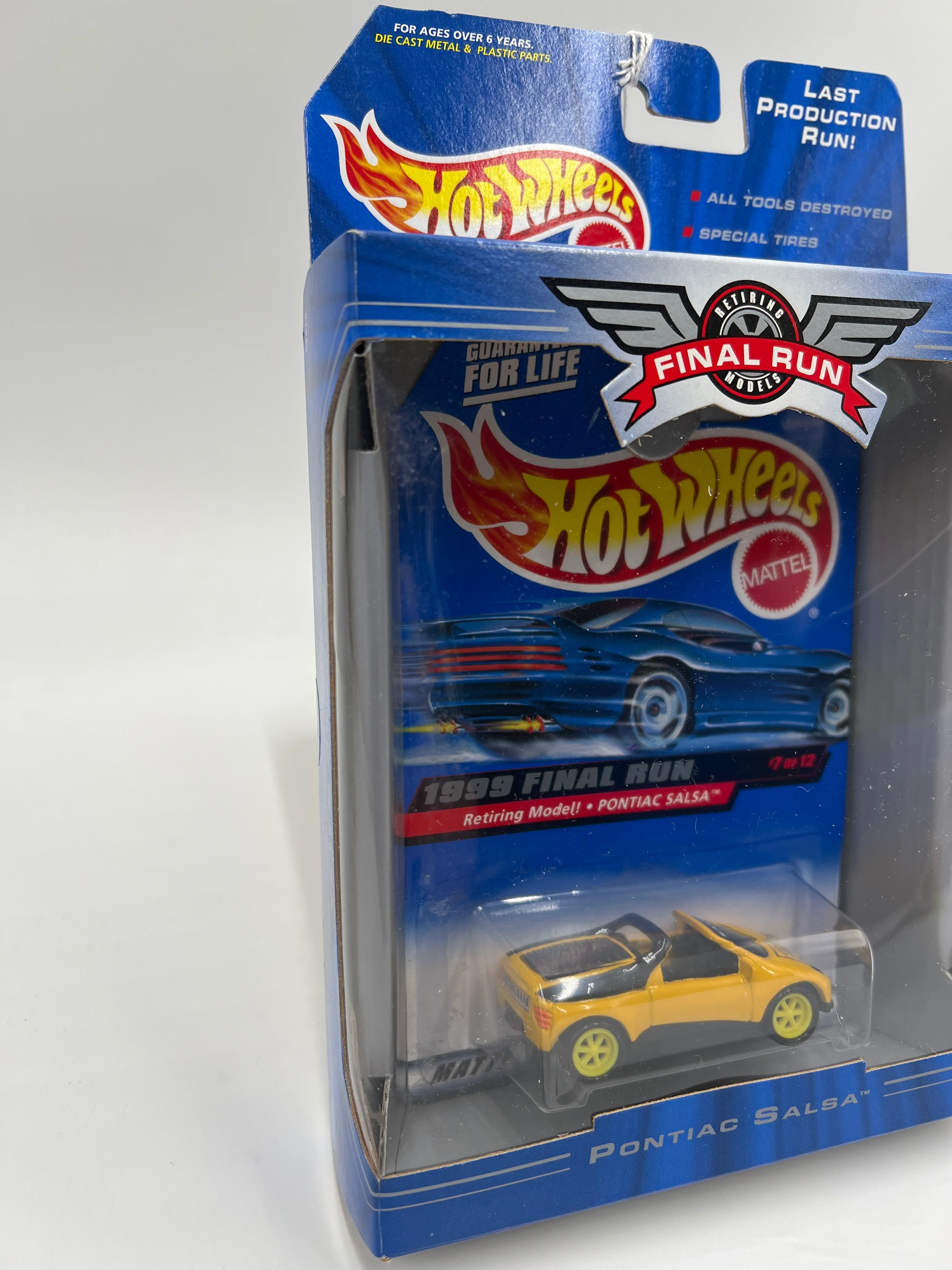 1999 Hot Wheels Final Run #7 Pontiac Salsa Yellow - Image 5