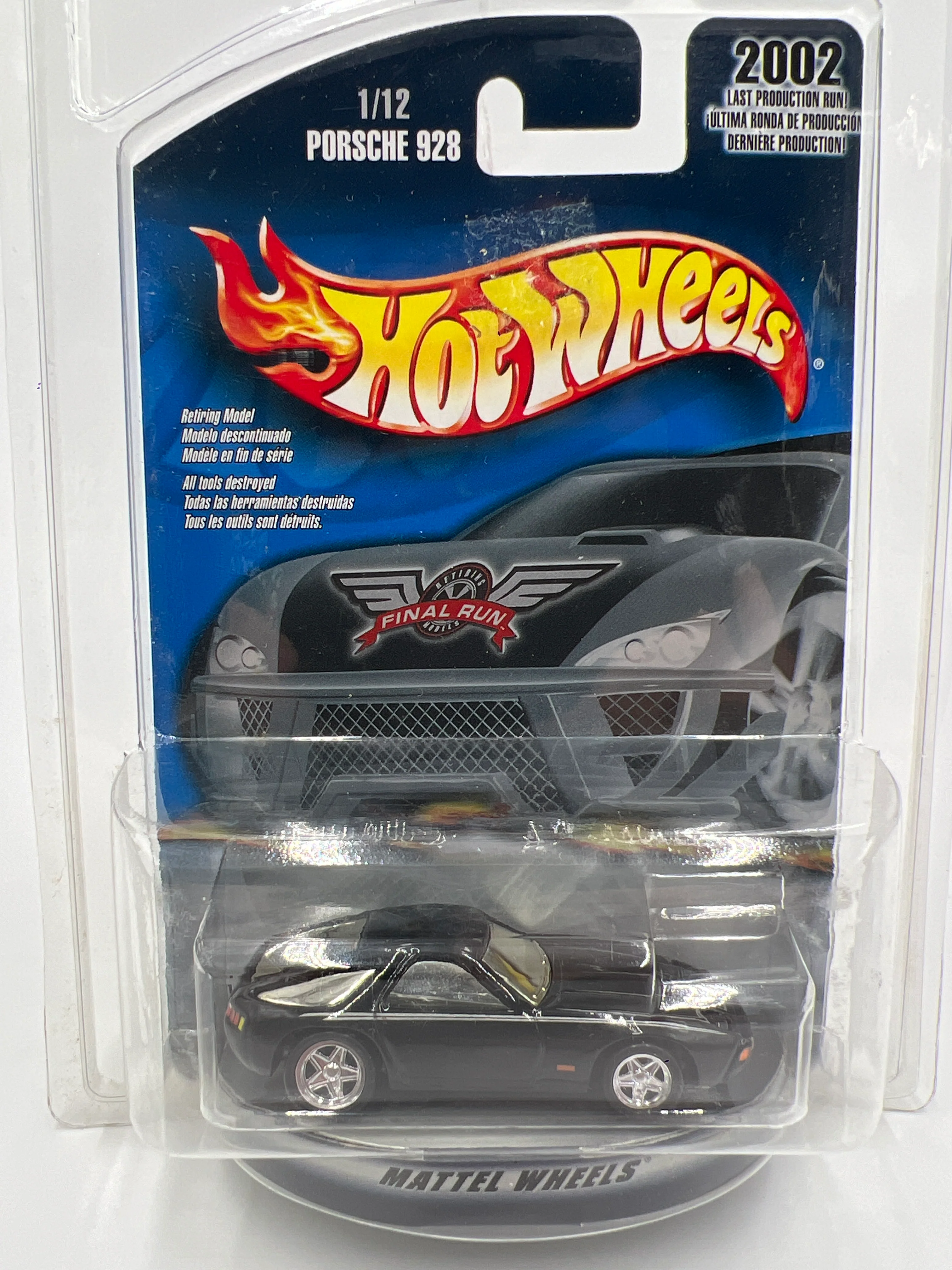2002 Hot Wheels Final Run #1 Porsche 928 Black - Image 3