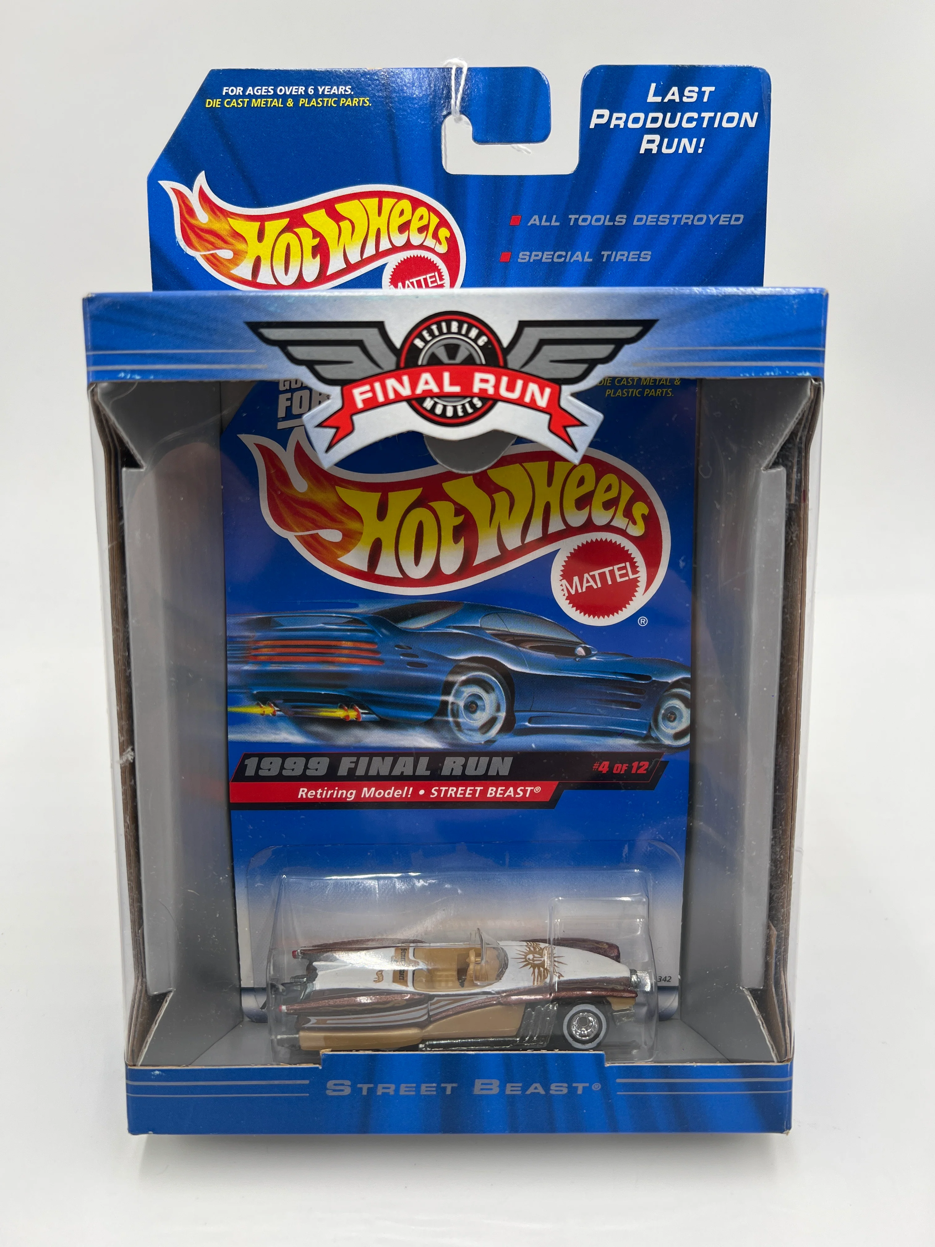 1999 Hot Wheels Final Run #4 Street Beast Brown W/Real Riders - Image 2
