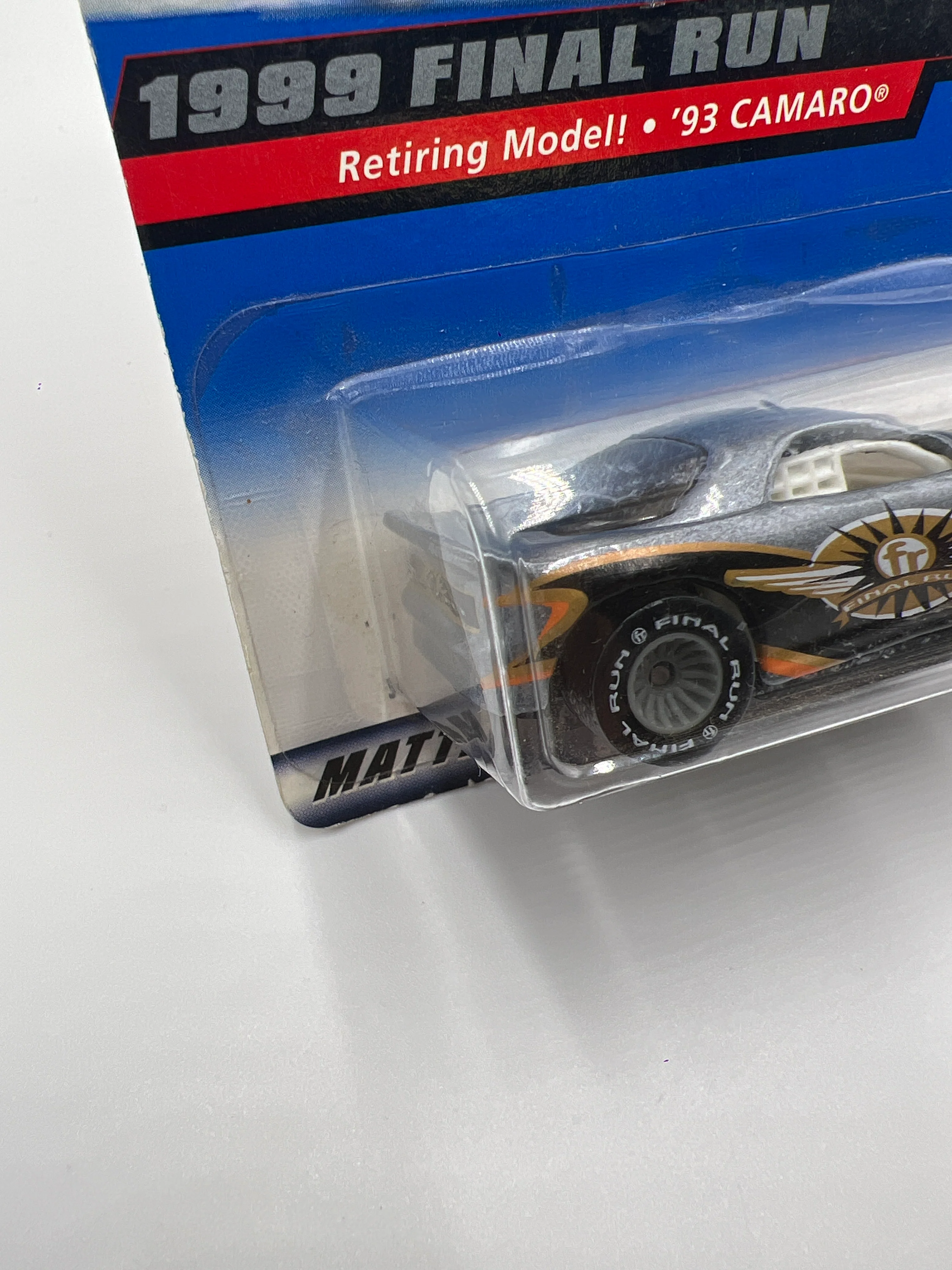 1999 Hot Wheels Final Run Series #8 93 Camaro Silver Real Riders 236D - Image 5