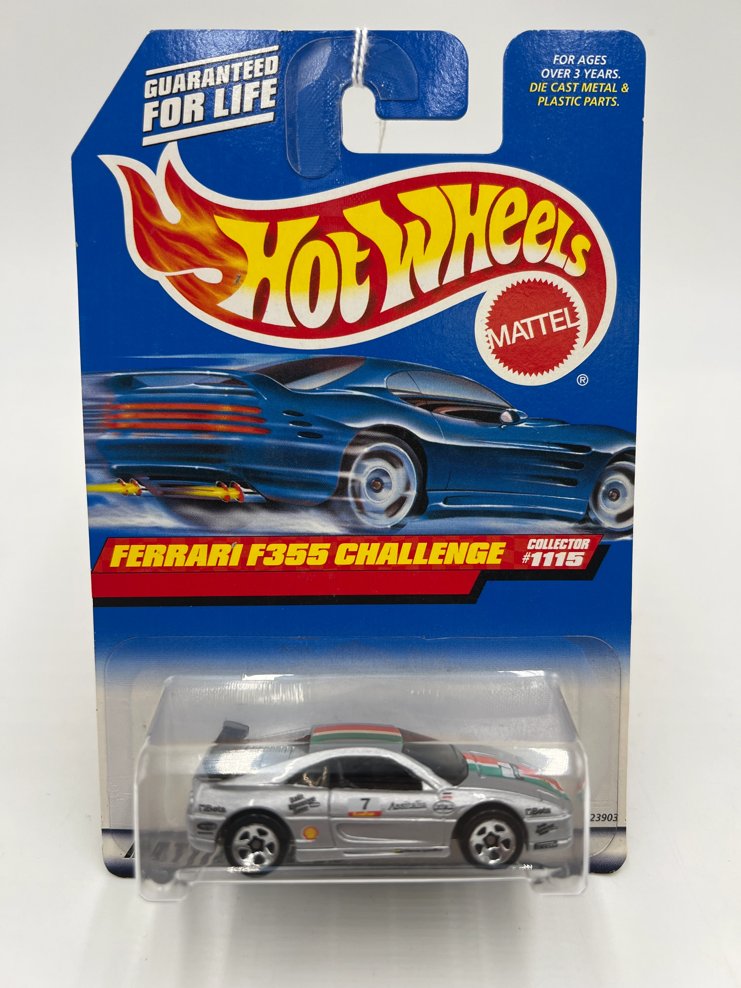 1999 Hot Wheels First Editions #1115 Ferrari F355 Challenge Silver - Image 2