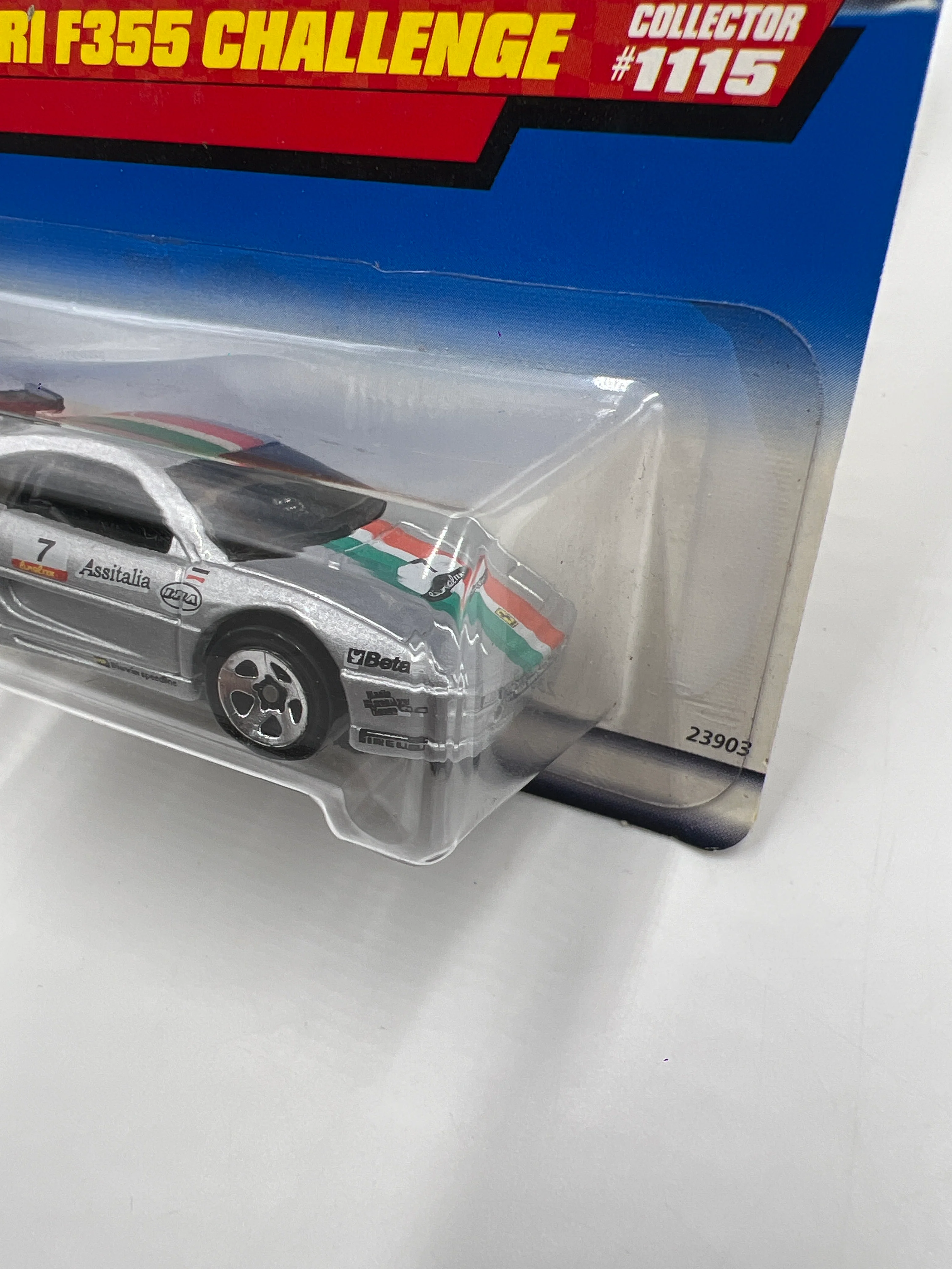 1999 Hot Wheels First Editions #1115 Ferrari F355 Challenge Silver - Image 4