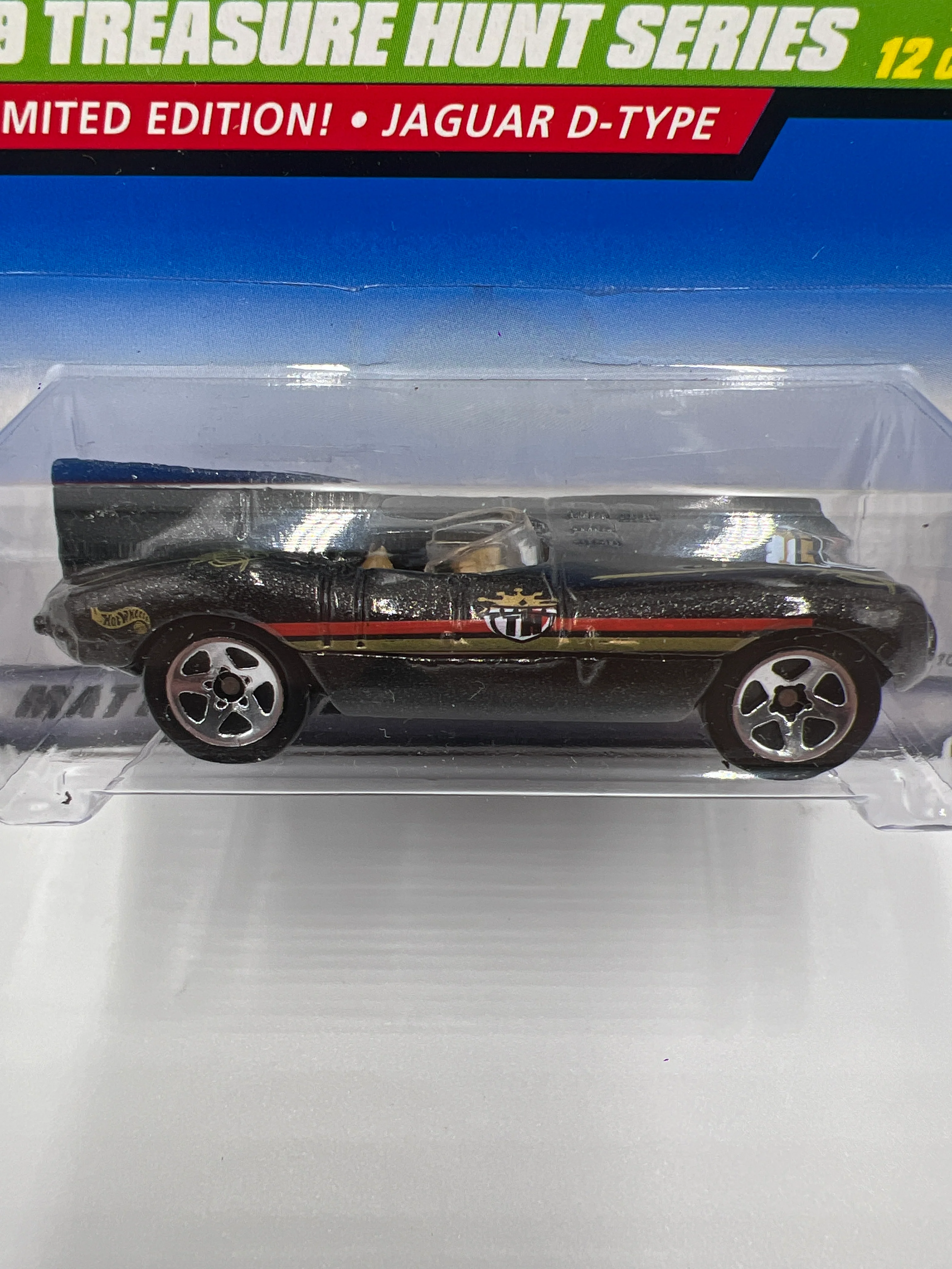1999 Hot Wheels Treasure Hunt #936 Jaguar D-Type Black 274E - Image 3