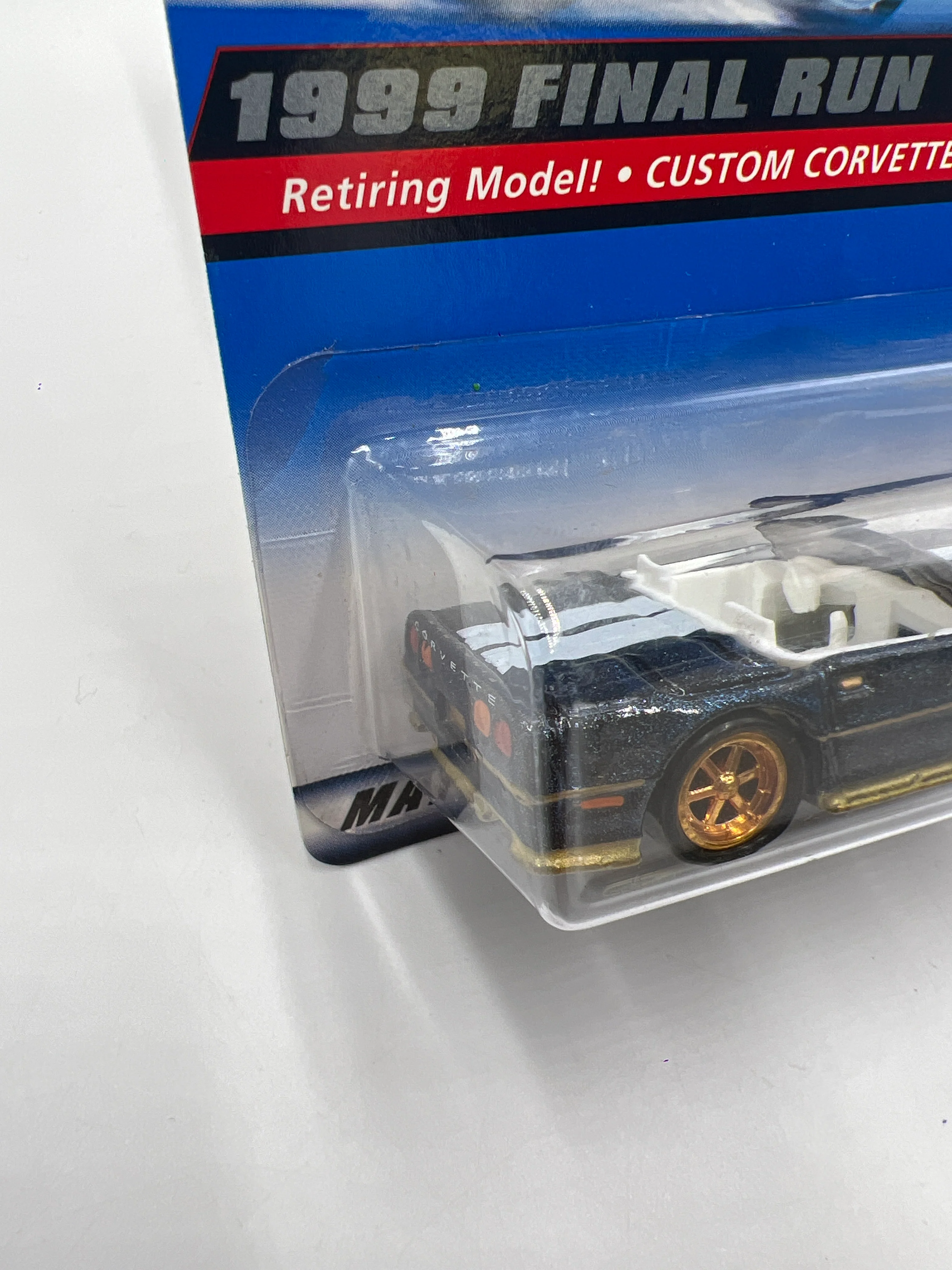 1999 Hot Wheels Final Run Series #10 Custom Corvette Blue 9A - Image 5