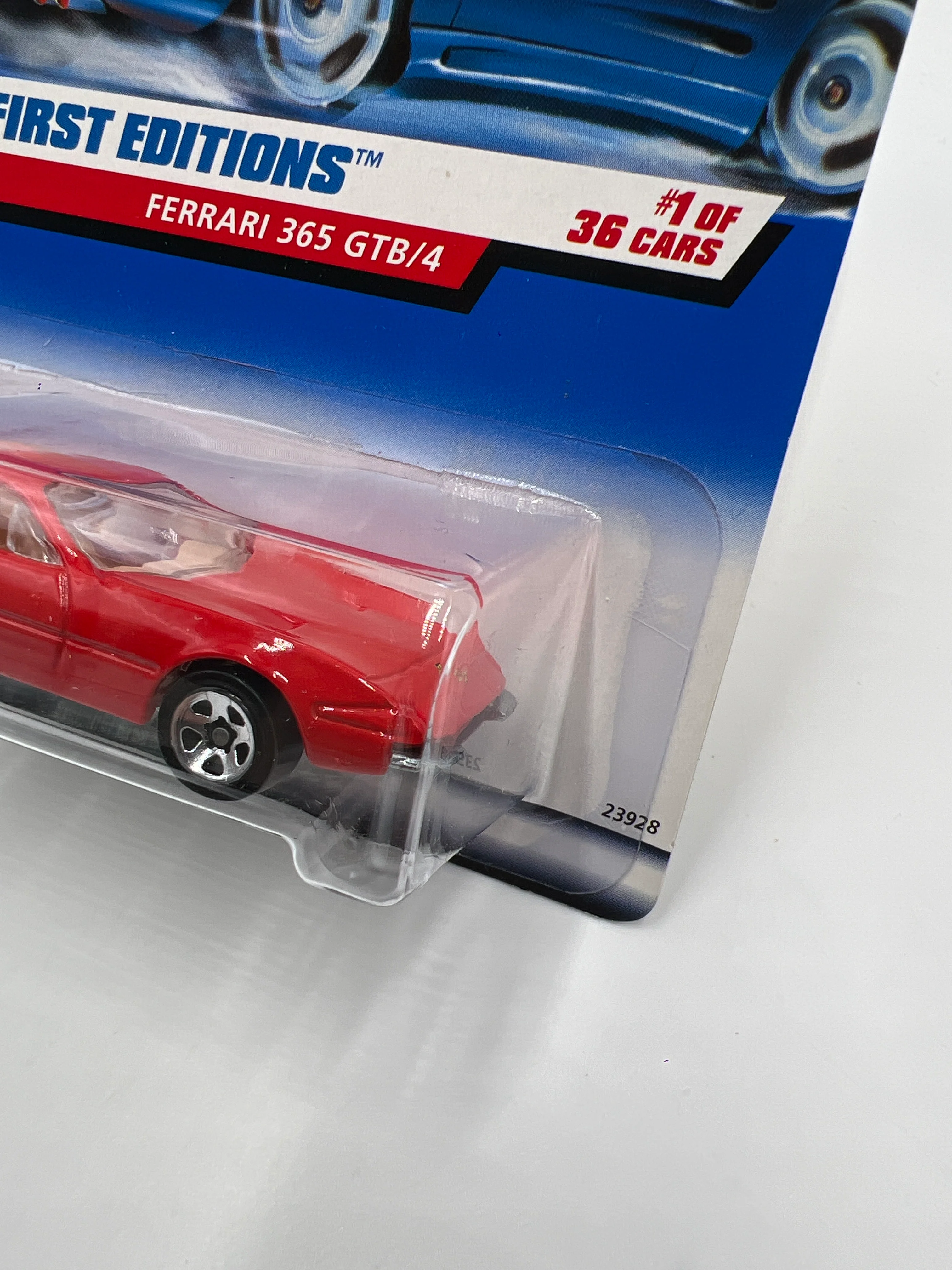 2000 Hot Wheels First Edition #61 Ferrari 365 GTB/4 Red SR - Image 3