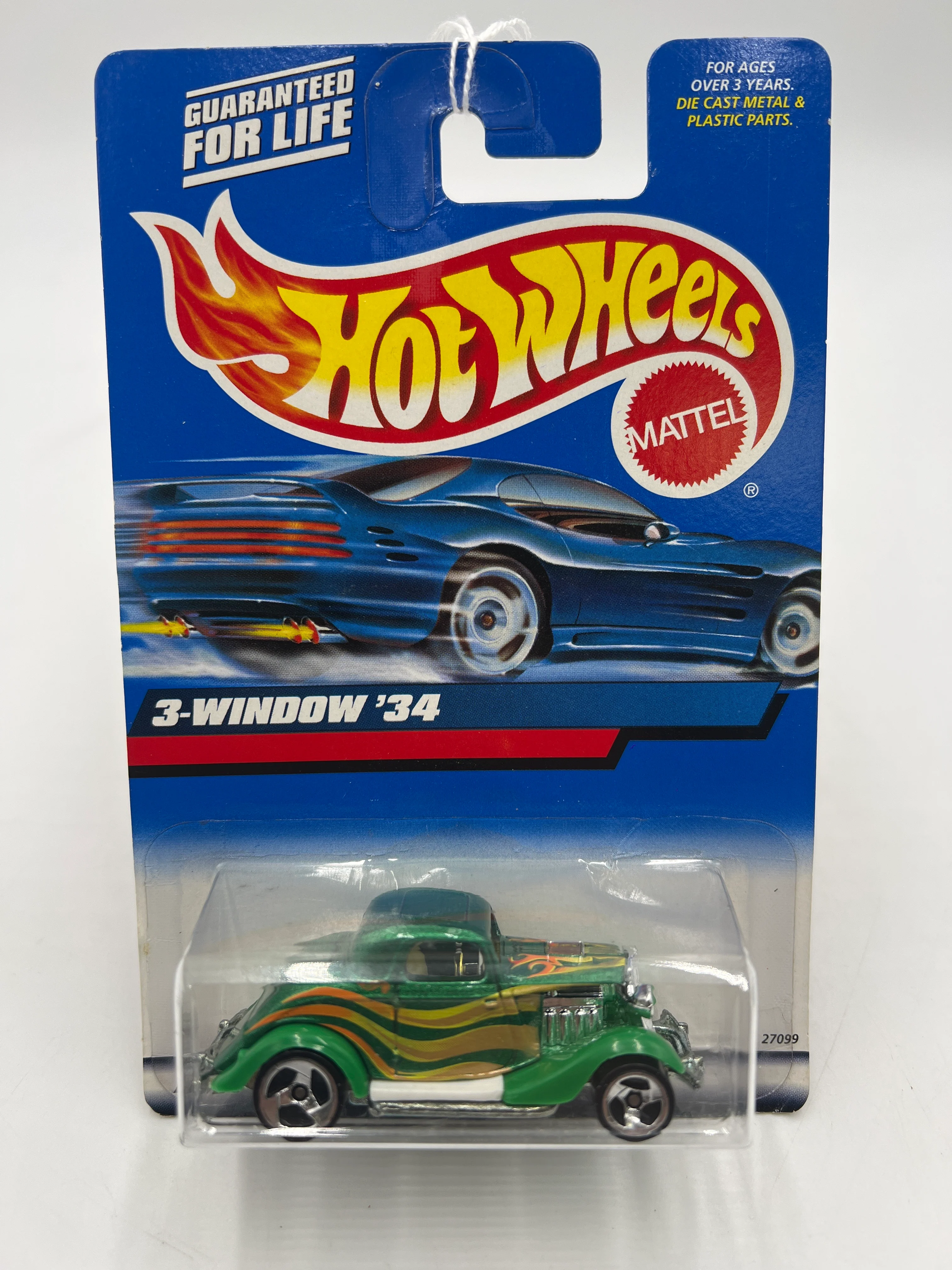 2000 Hot Wheels #132 3-Window 34 Green 35C - Image 2