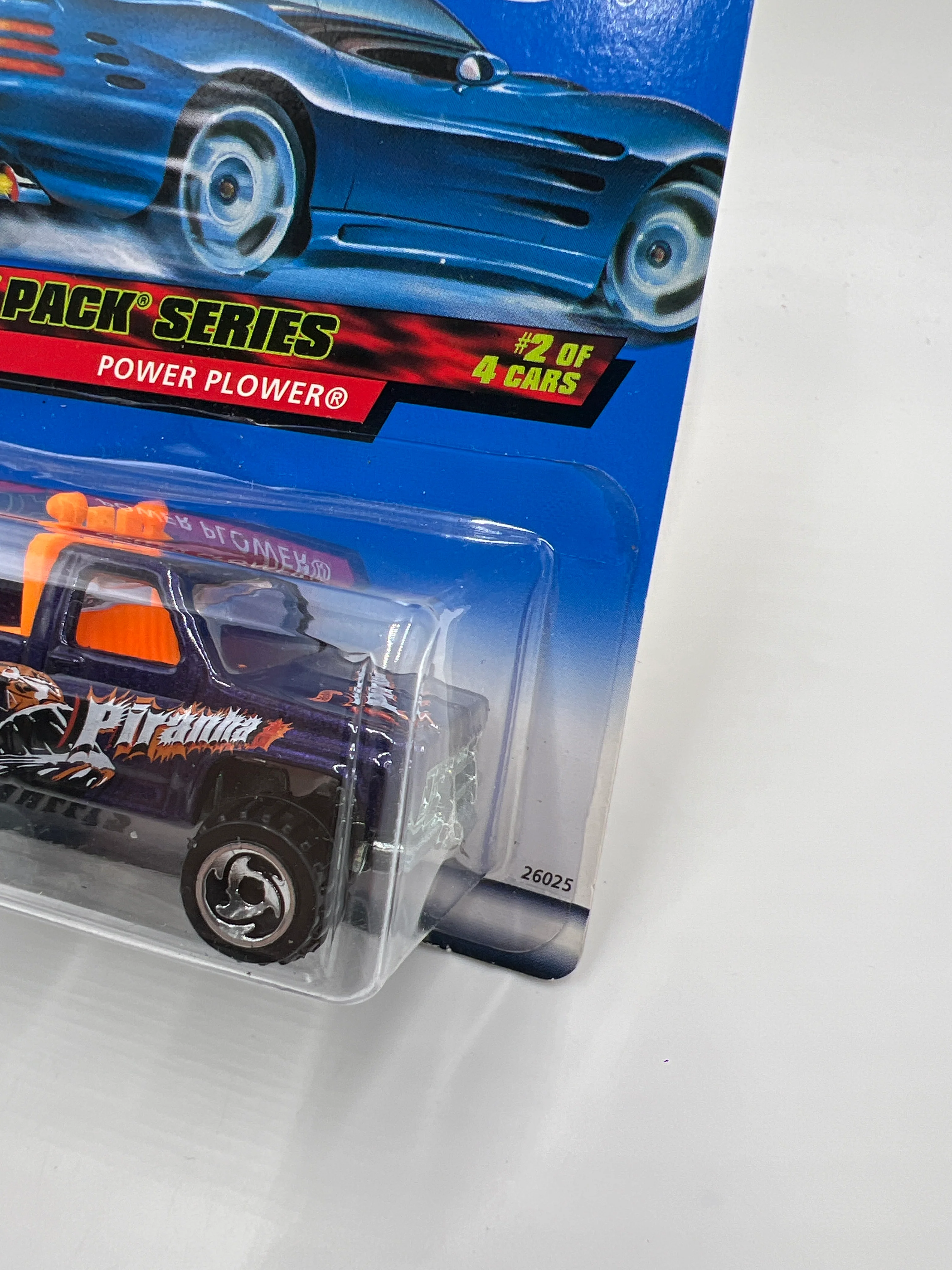 2000 Hot Wheels First Editions Attack Pack #22 Power Plower Purple 8C - Image 3