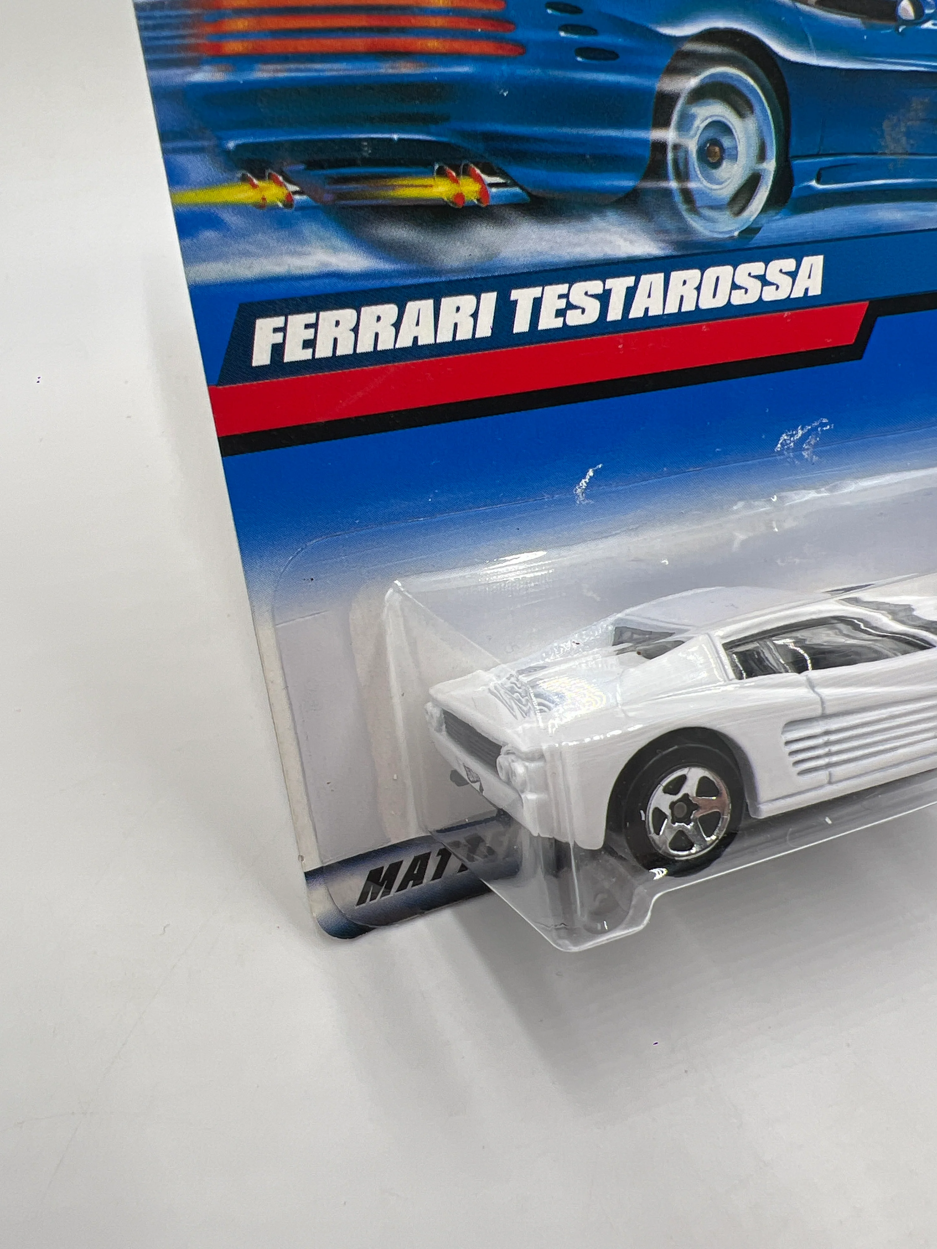 2000 Hot Wheels Collector #136 Ferrari Testarossa White SR - Image 4