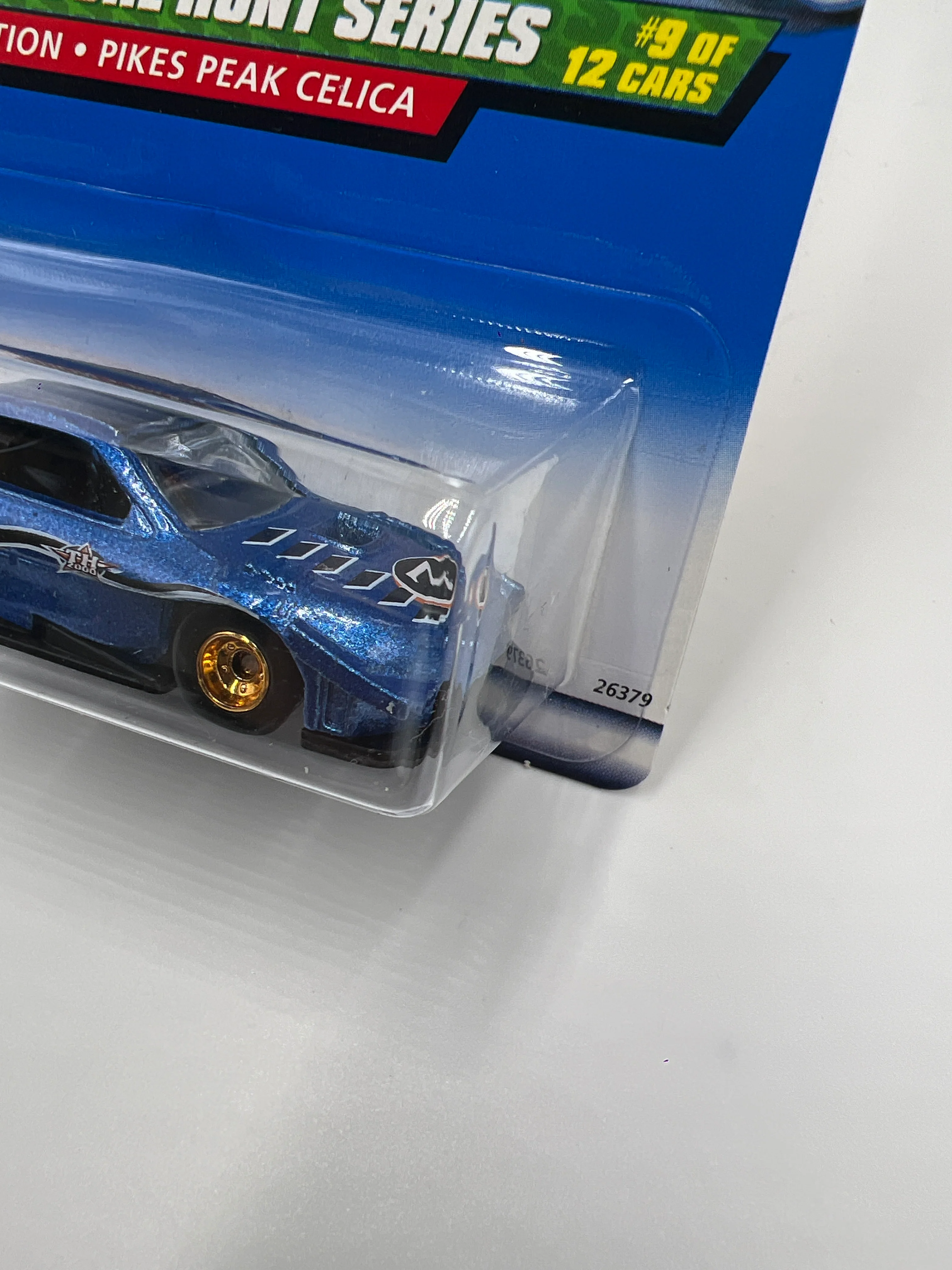 2000 Hot Wheels Treasure Hunt Real Riders #57 Pikes Peak Celica Blue 277C - Image 4