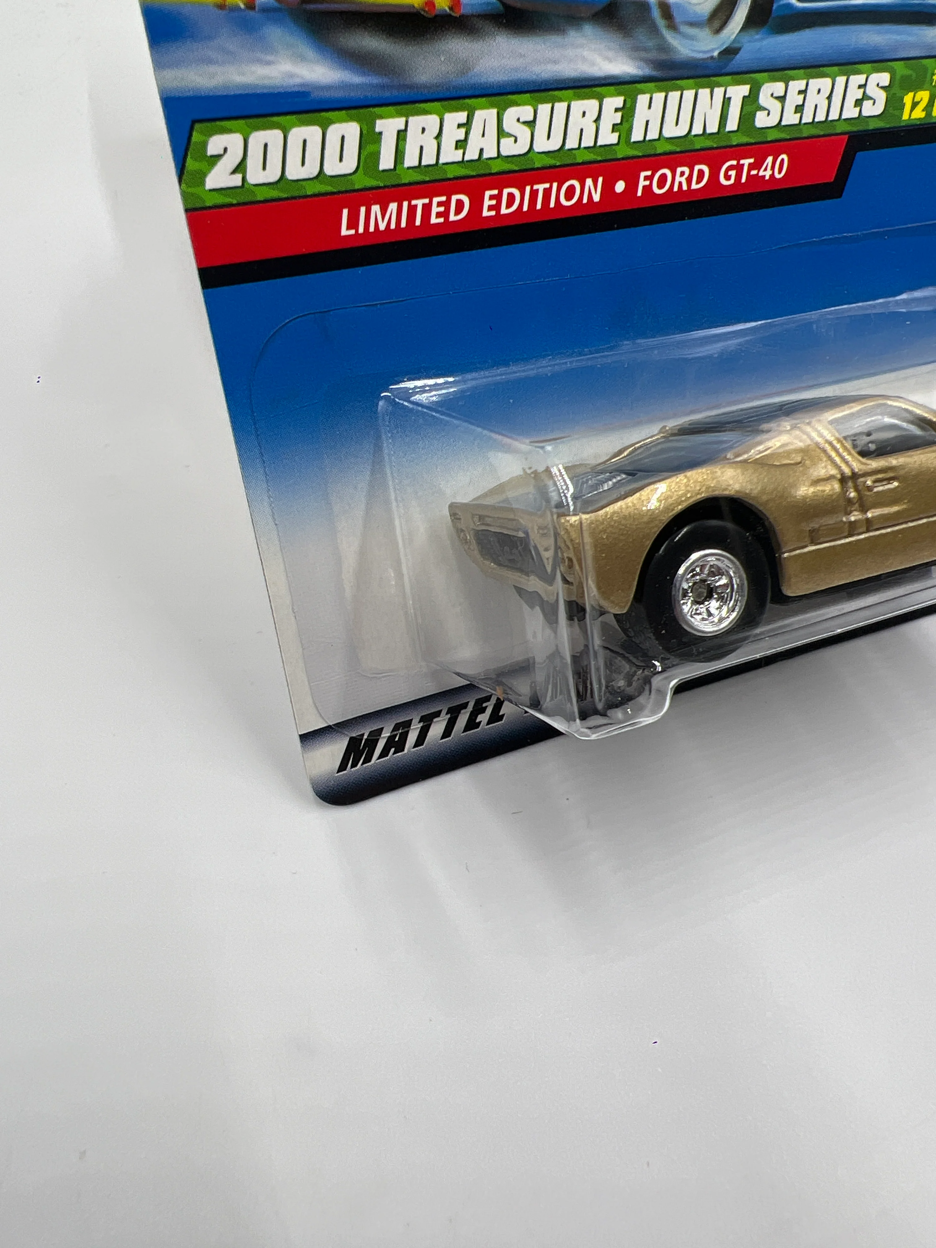 2000 Hot Wheels Treasure Hunt Real Riders #59 Ford GT-40 Gold 275A - Image 5