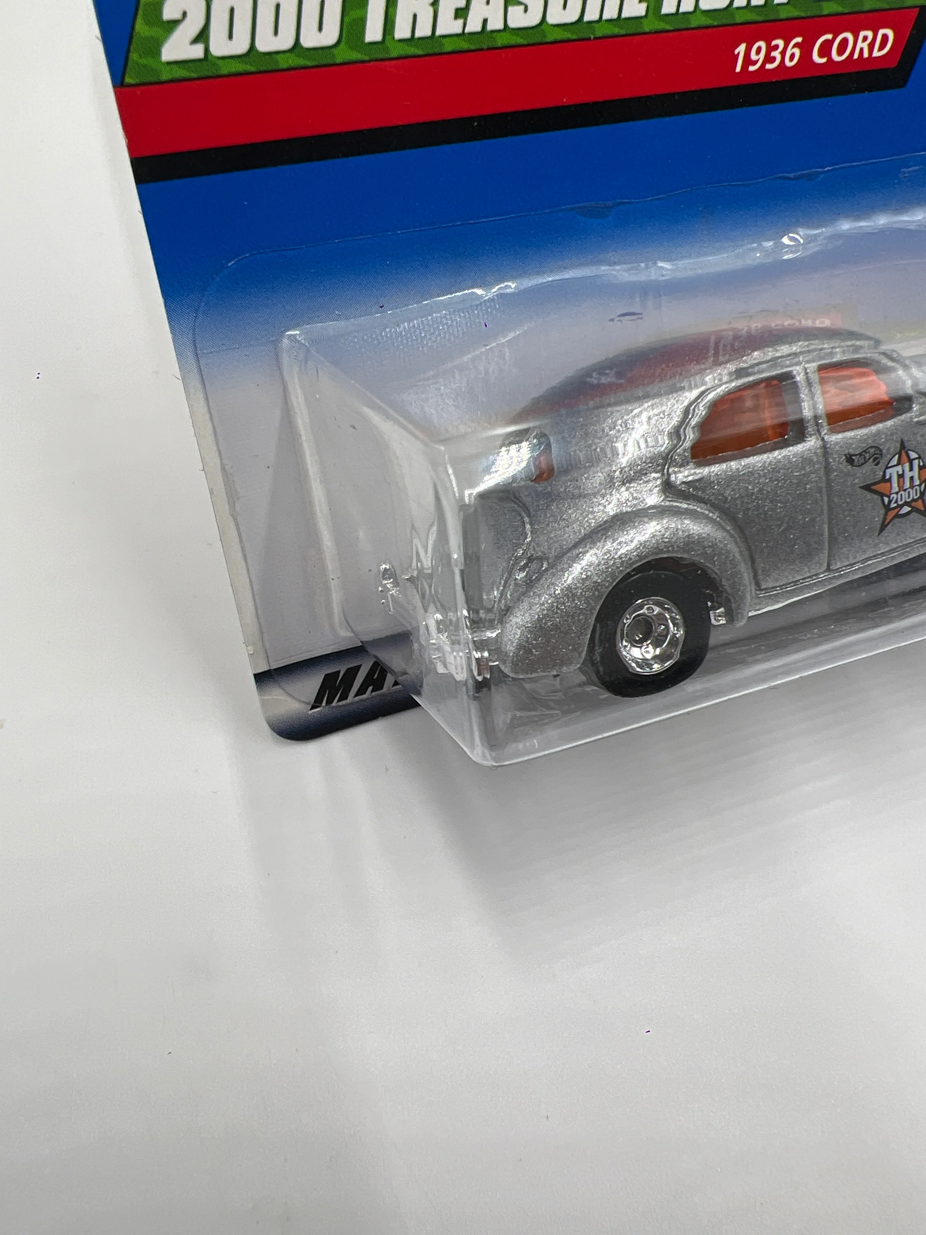 2000 Hot Wheels Treasure Hunt Real Riders #51 1936 Cord Silver 273C - Image 5