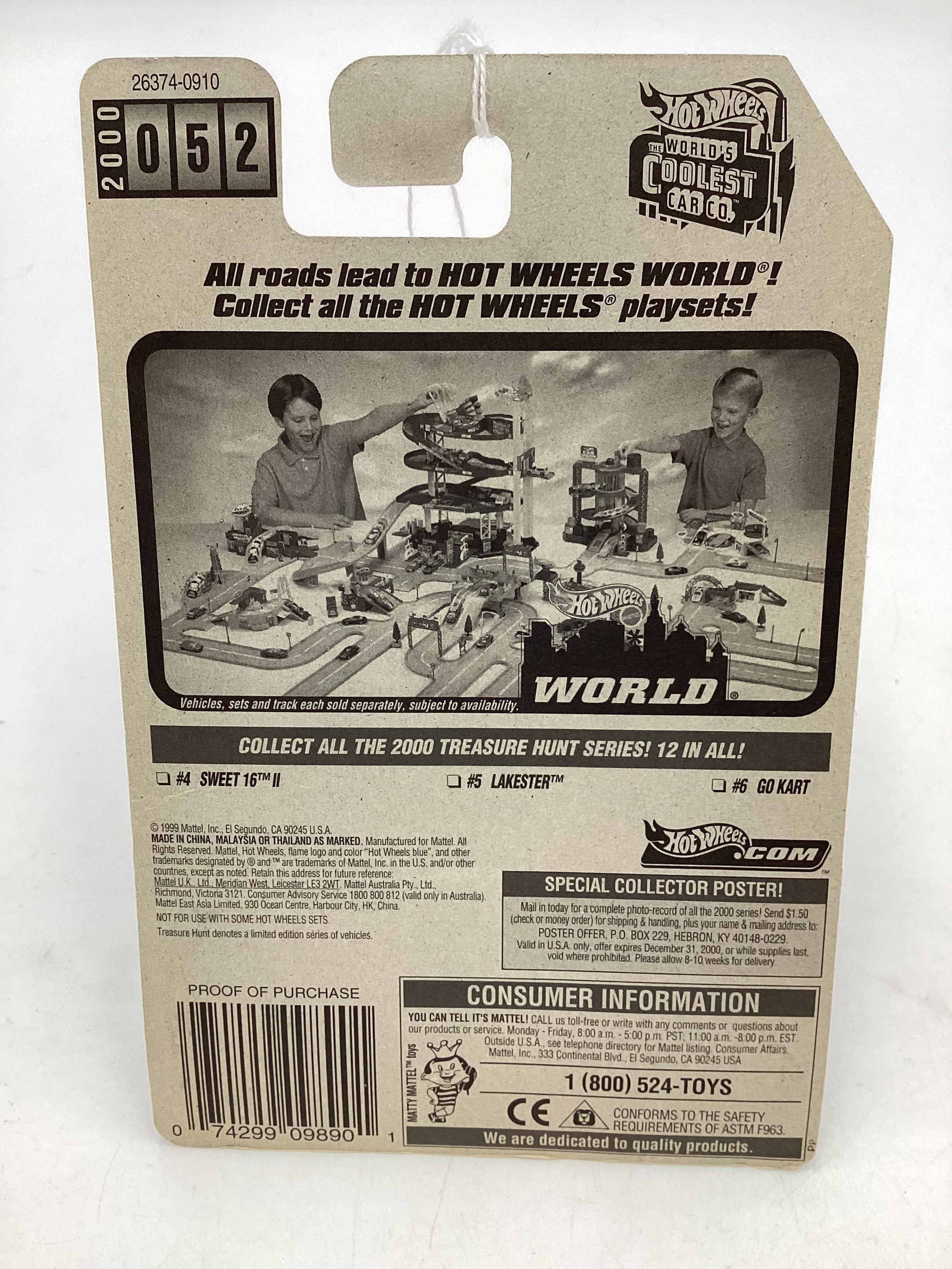 2000 Hot Wheels Treasure Hunt Series 4/12 Sweet 16 II #052 273H - Image 7