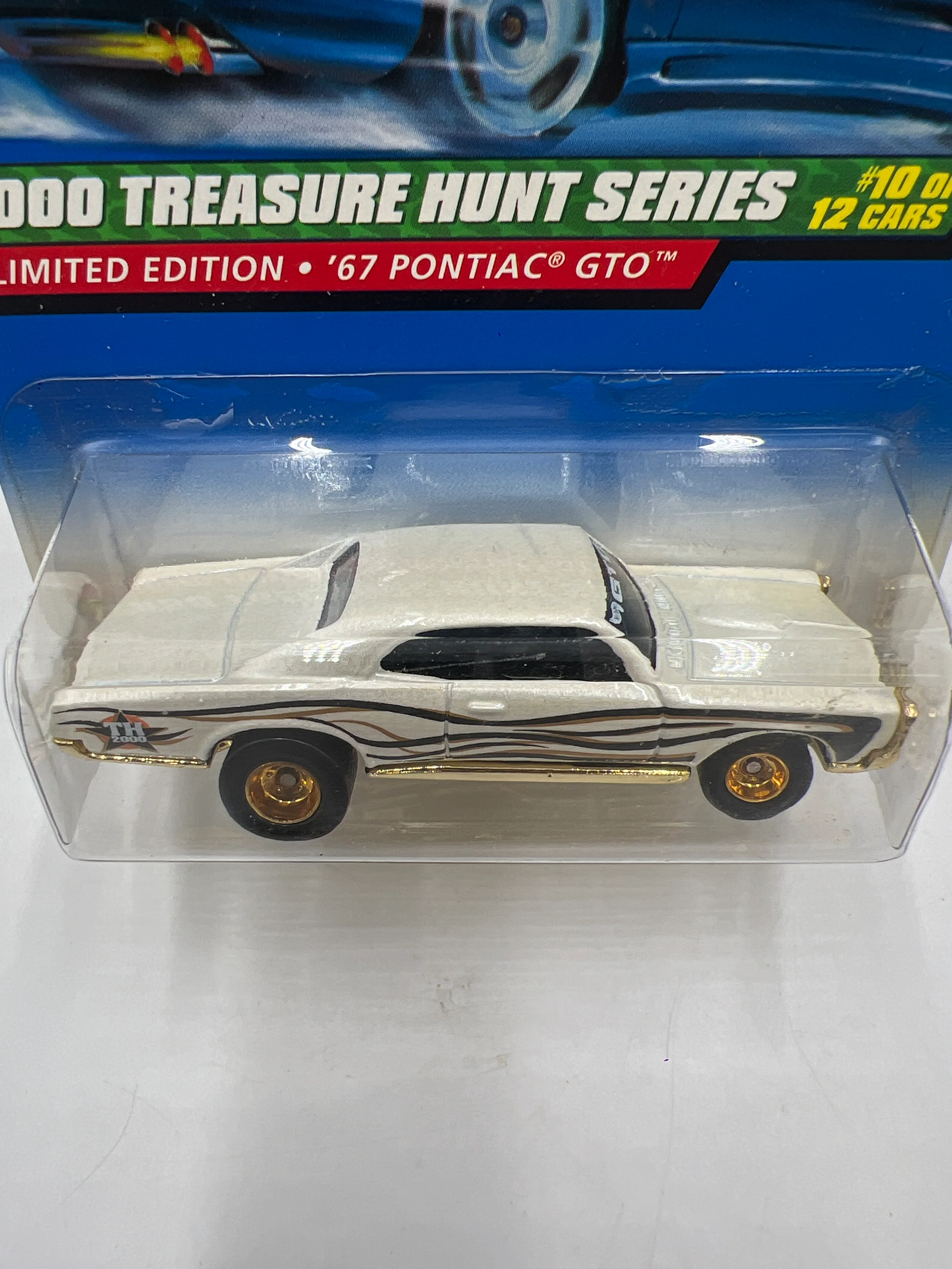 2000 Hot Wheels Treasure Hunt Series 10/12 67 Pontiac GTO #058 275E - Image 3