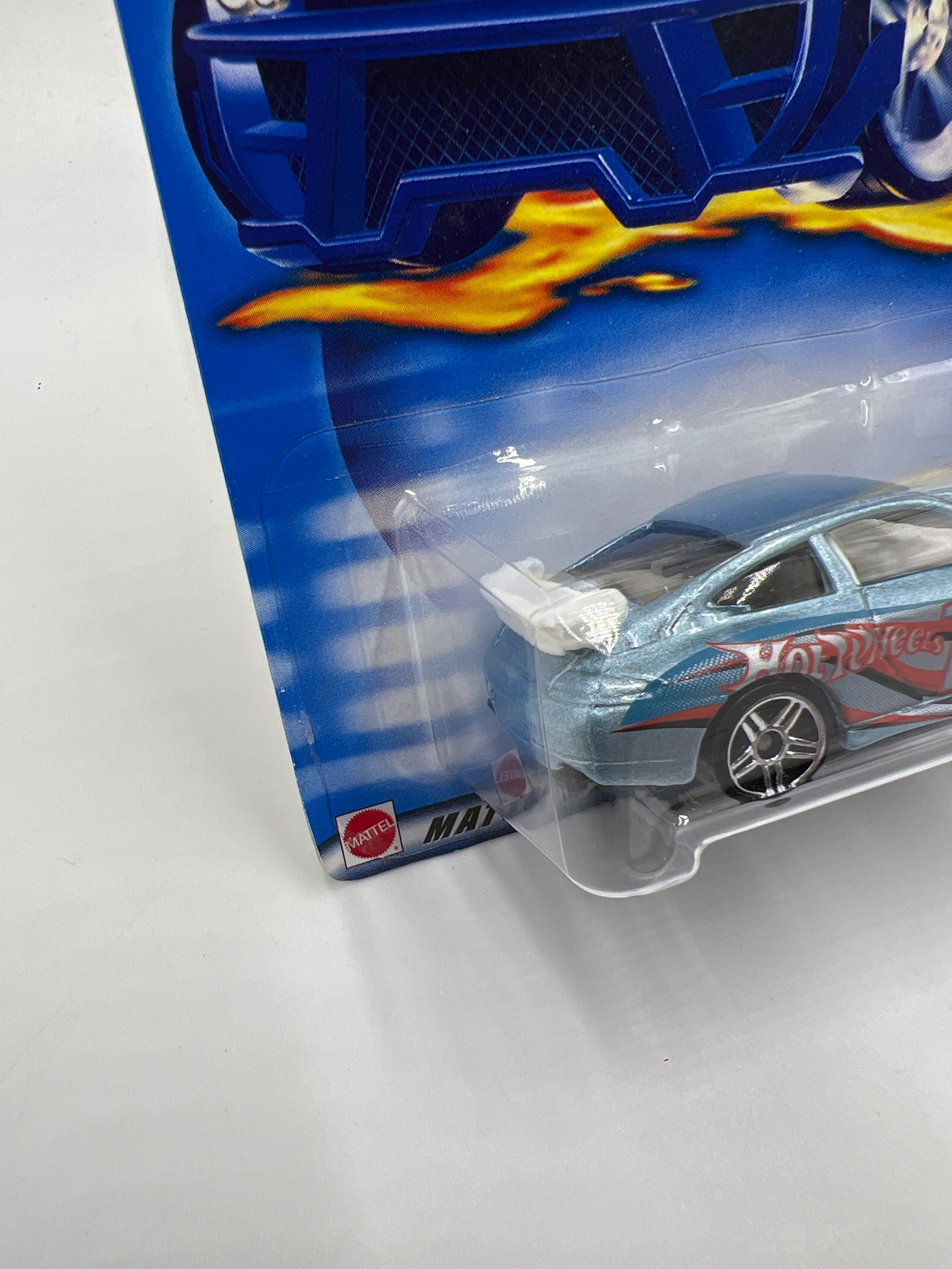 2003 Hot Wheels Collector #128 Porsche 911 GT3 Cup Light Blue 99D - Image 5