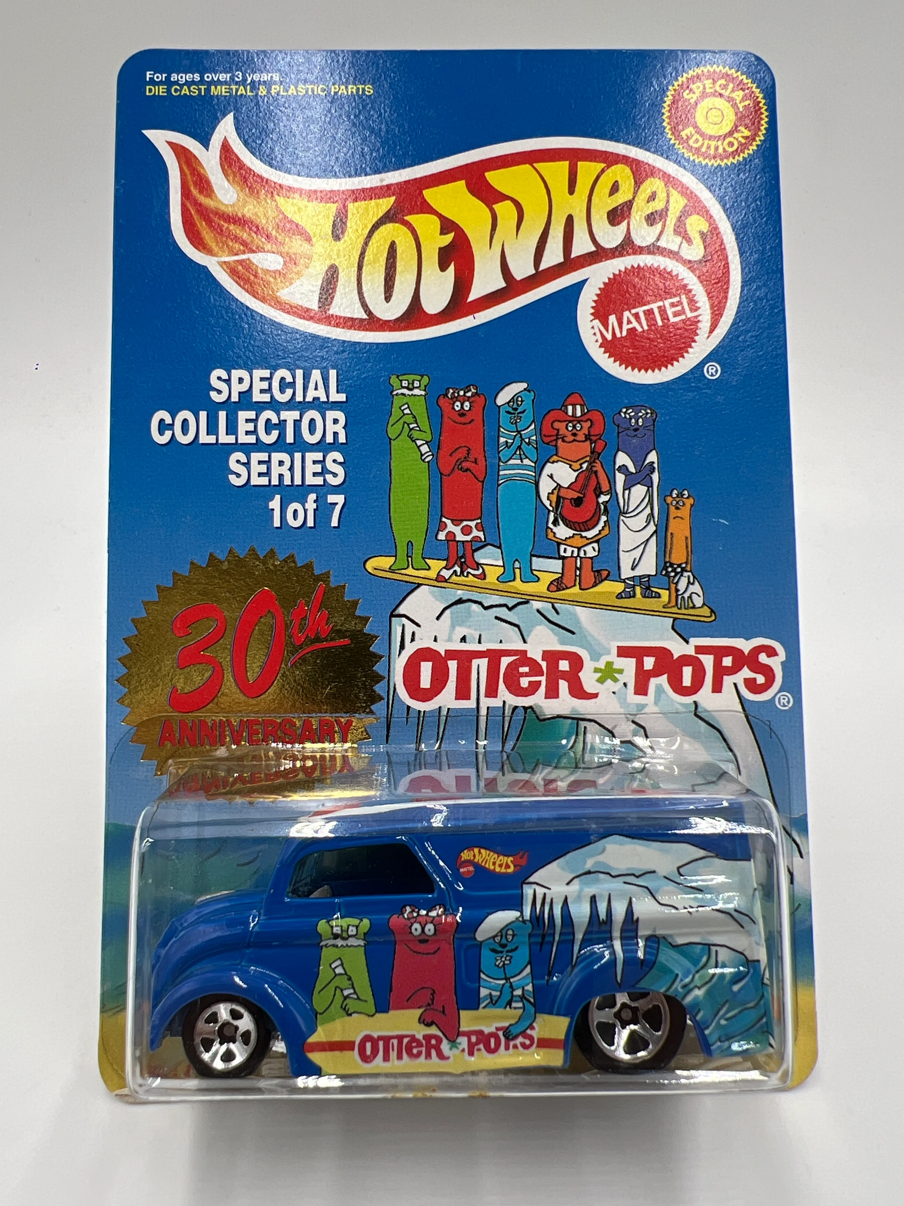 Hot Wheels Special Edition Otter Pops #1 Dairy Delivery Blue - Image 2