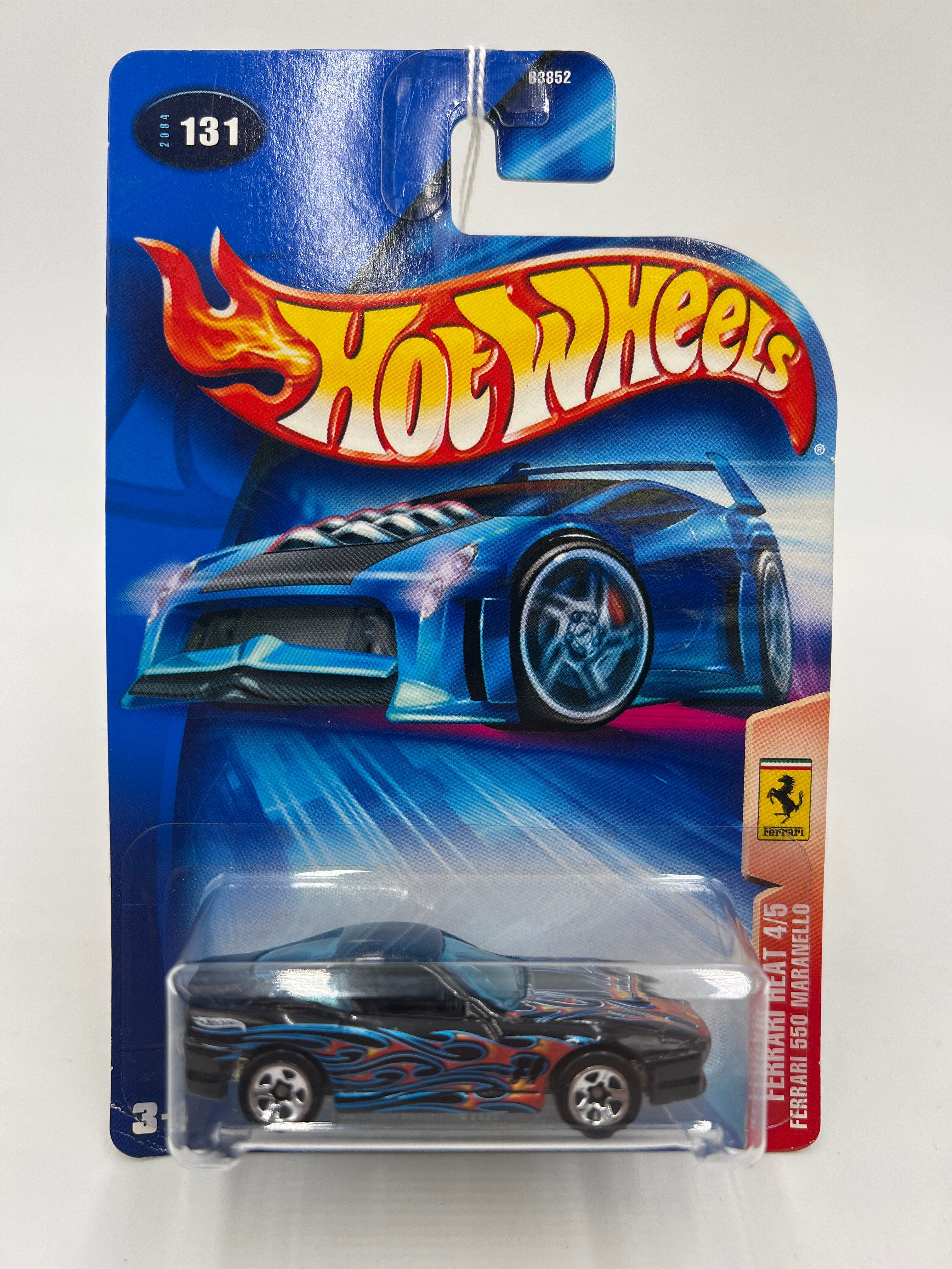 2004 Hot Wheels Ferrari Heat #131 Ferrari 550 Maranello Black - Image 2