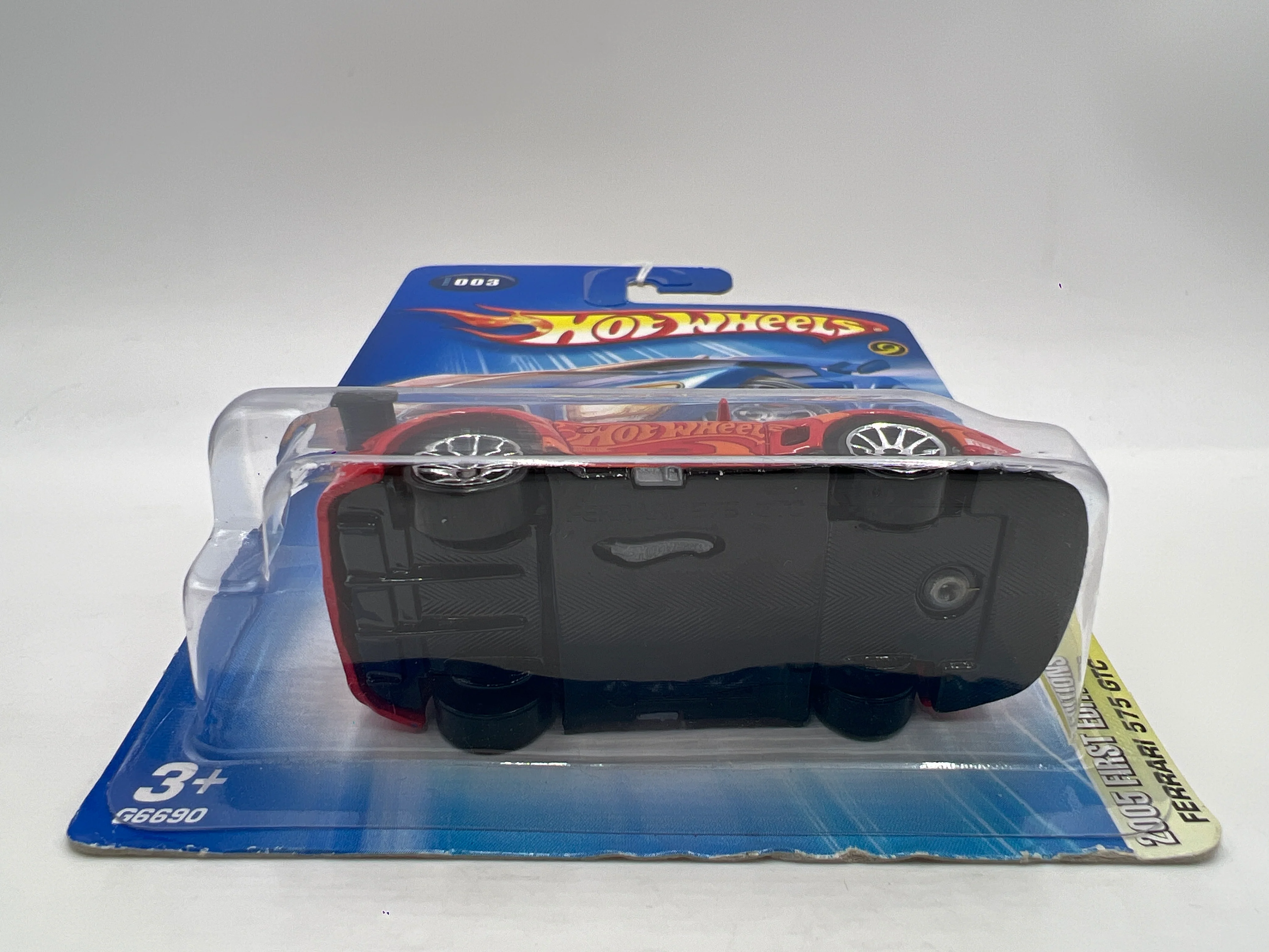 2005 Hot Wheels First Editions Realistix #3 Ferrari 575 GTC Red 10SP Wheels SR - Image 5