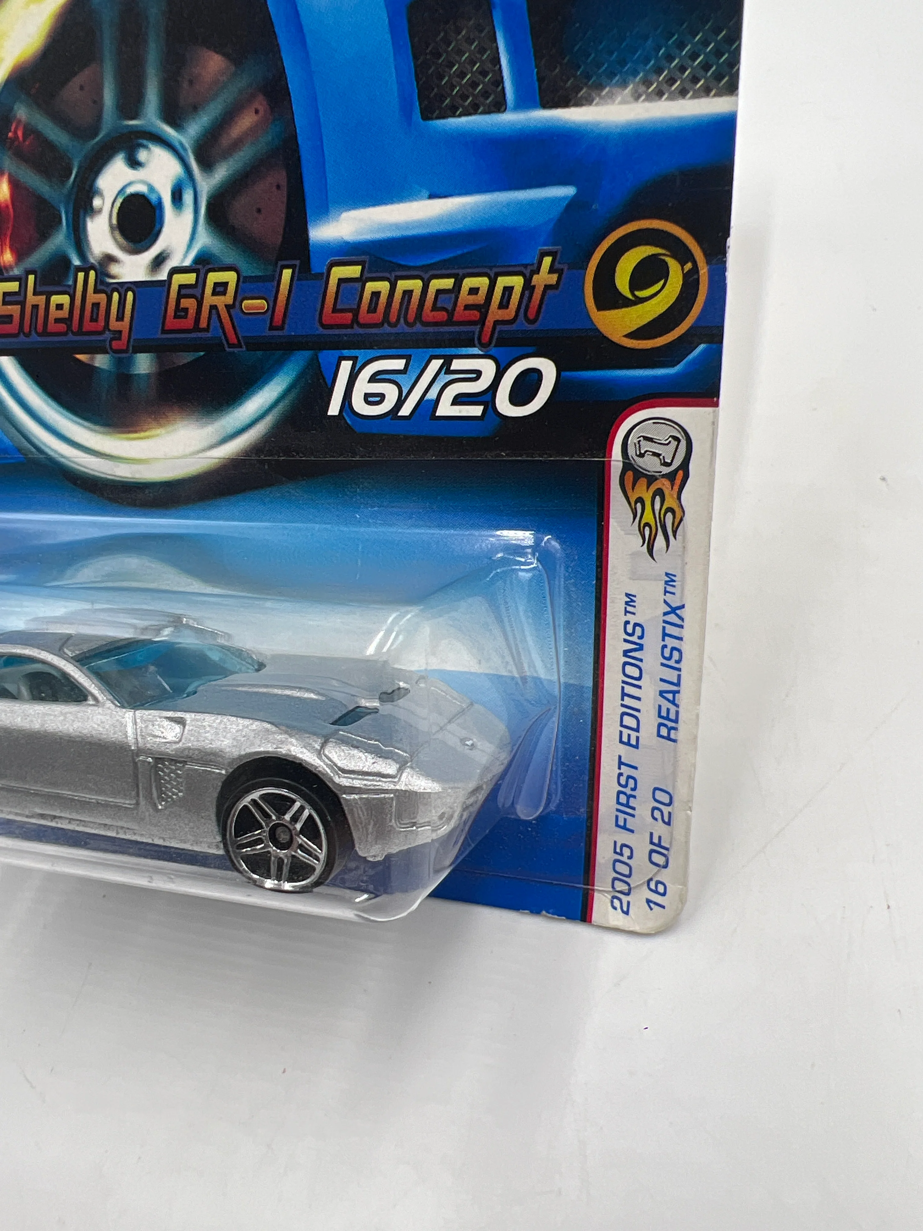 2005 Hot Wheels First Editions #016 Ford Shelby GR-I Concept Silver 30D - Image 4