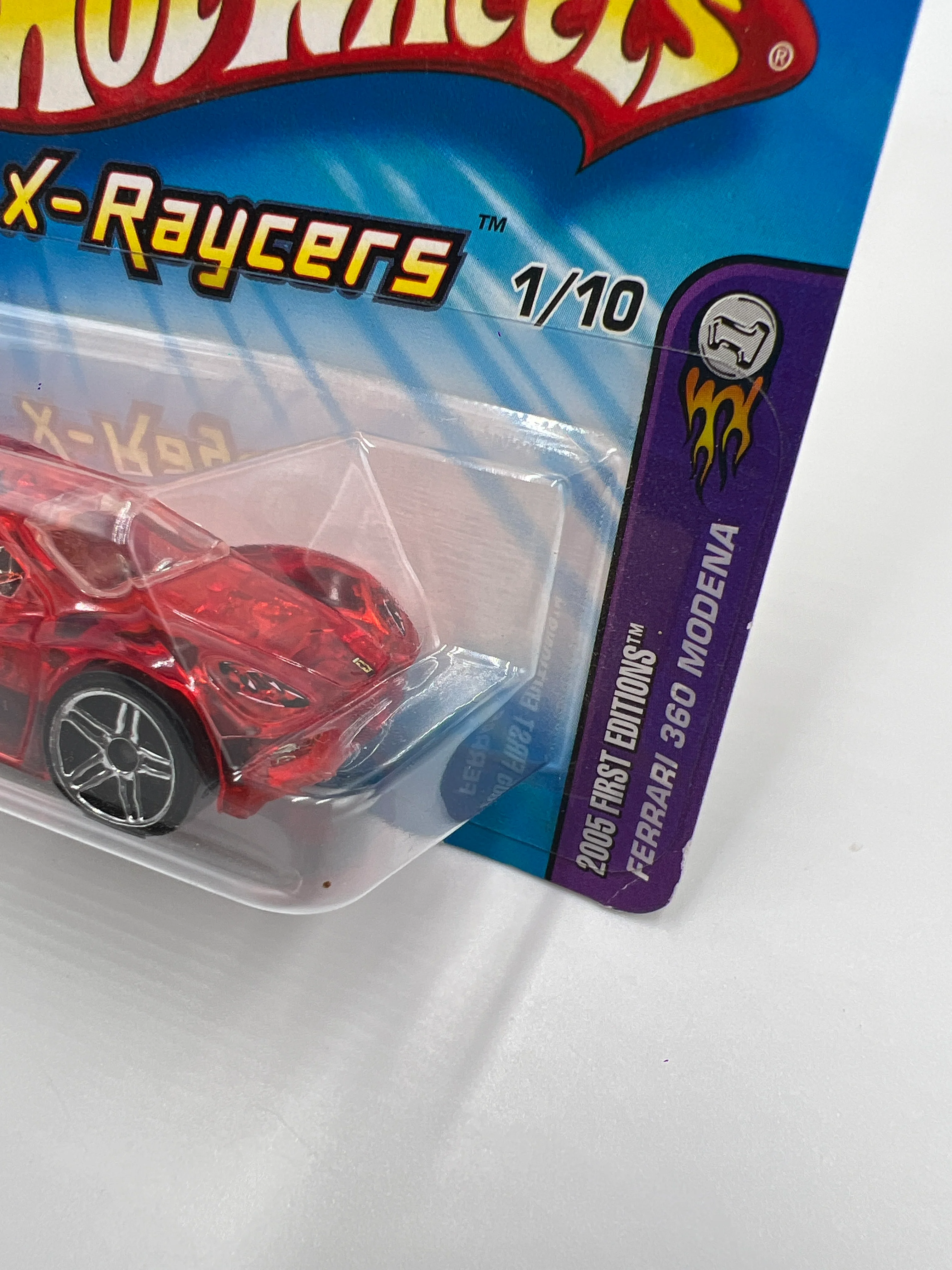 2005 Hot Wheels First Editions X-Raycers #51 Ferrari 360 Modena Red Short Card SR - Image 4