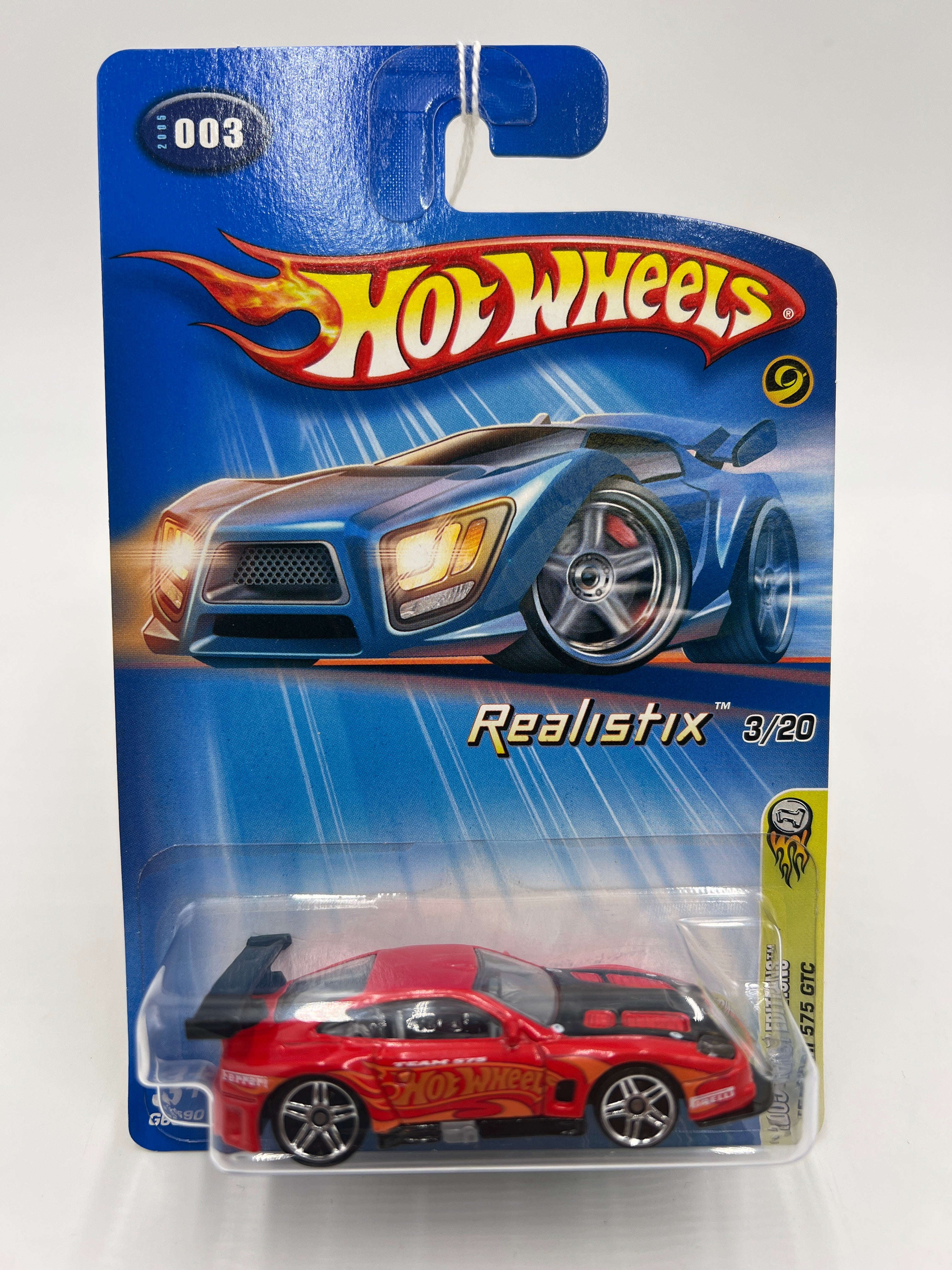 2005 Hot Wheels First Editions #003 Ferrari 575 GTC Red - Image 2
