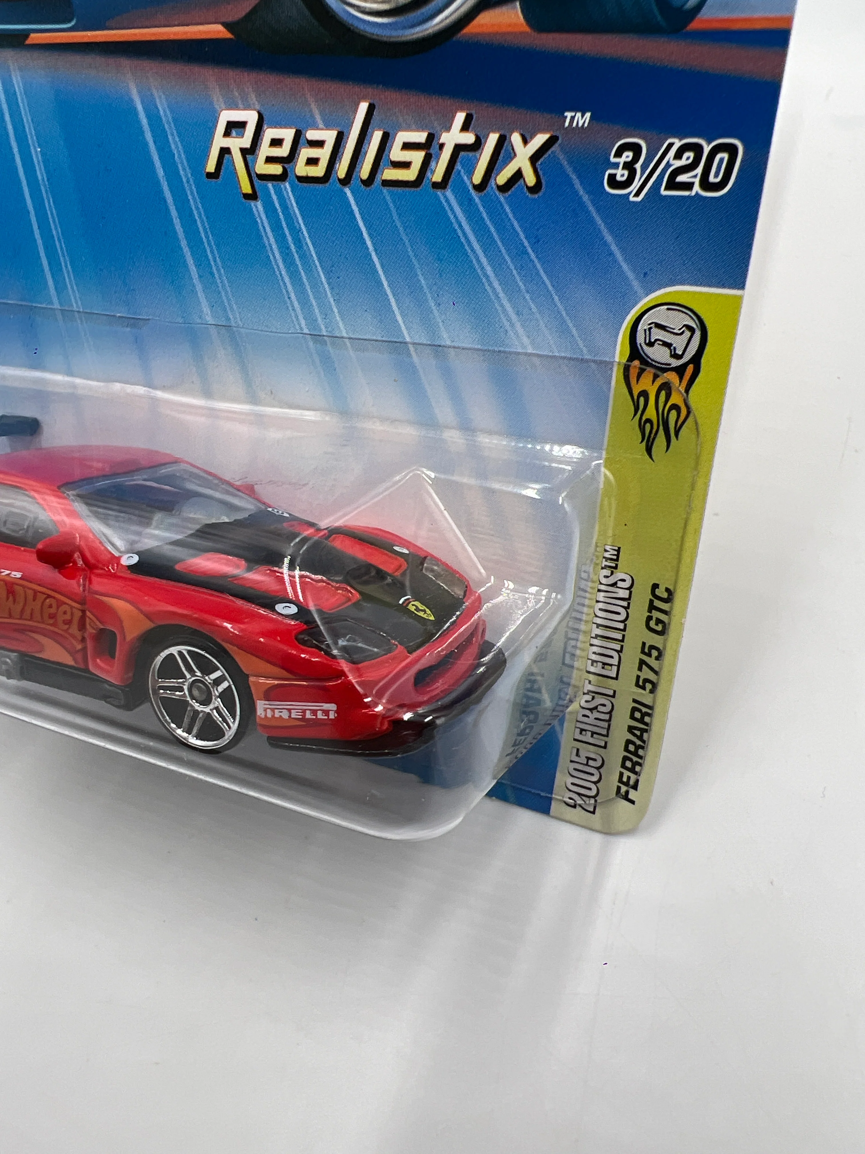 2005 Hot Wheels First Editions #003 Ferrari 575 GTC Red - Image 4