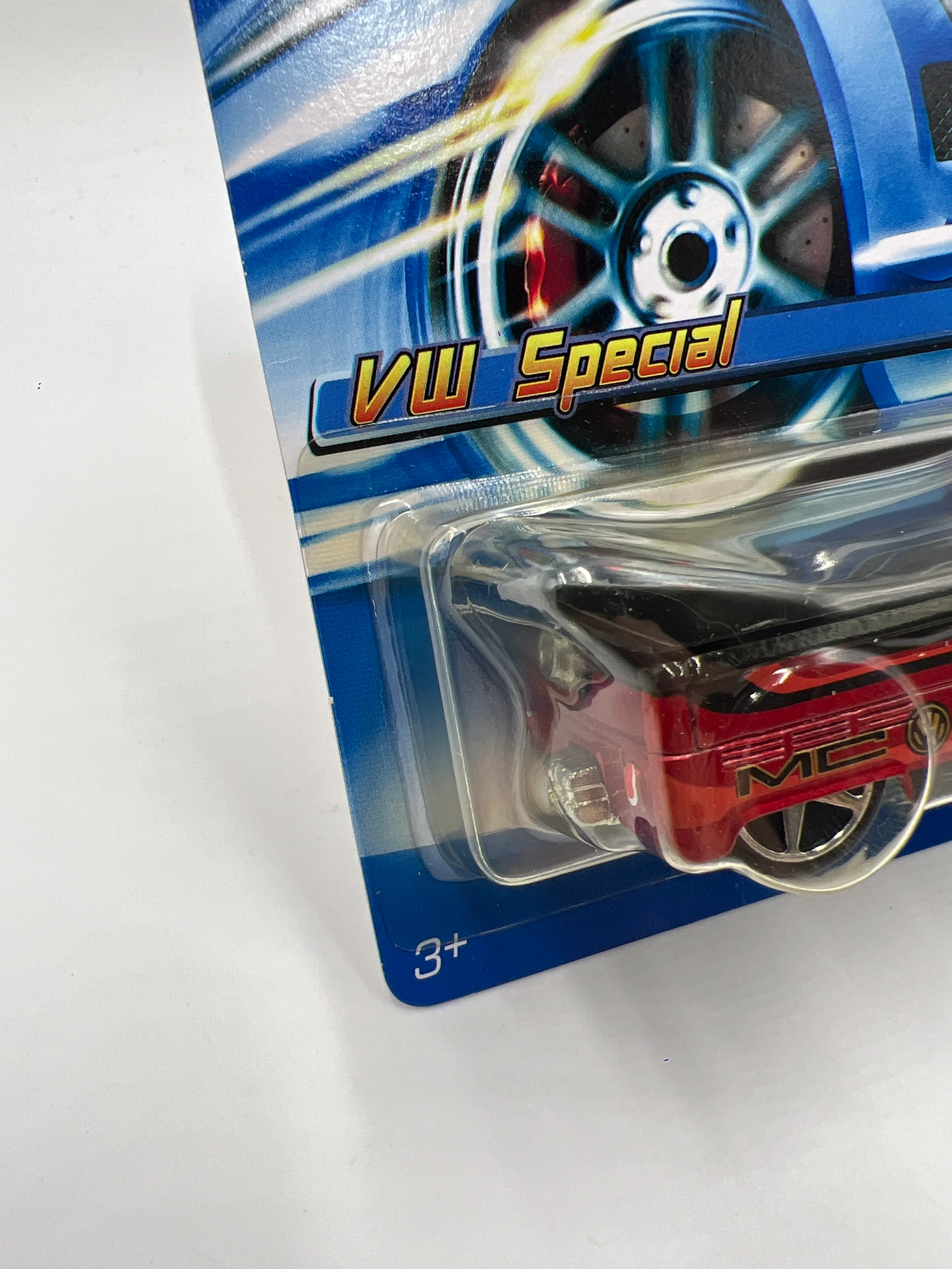 2005 Hot Wheels Mattel Creations VW Special #186 Customized VW Drag Truck Red 159A - Image 5