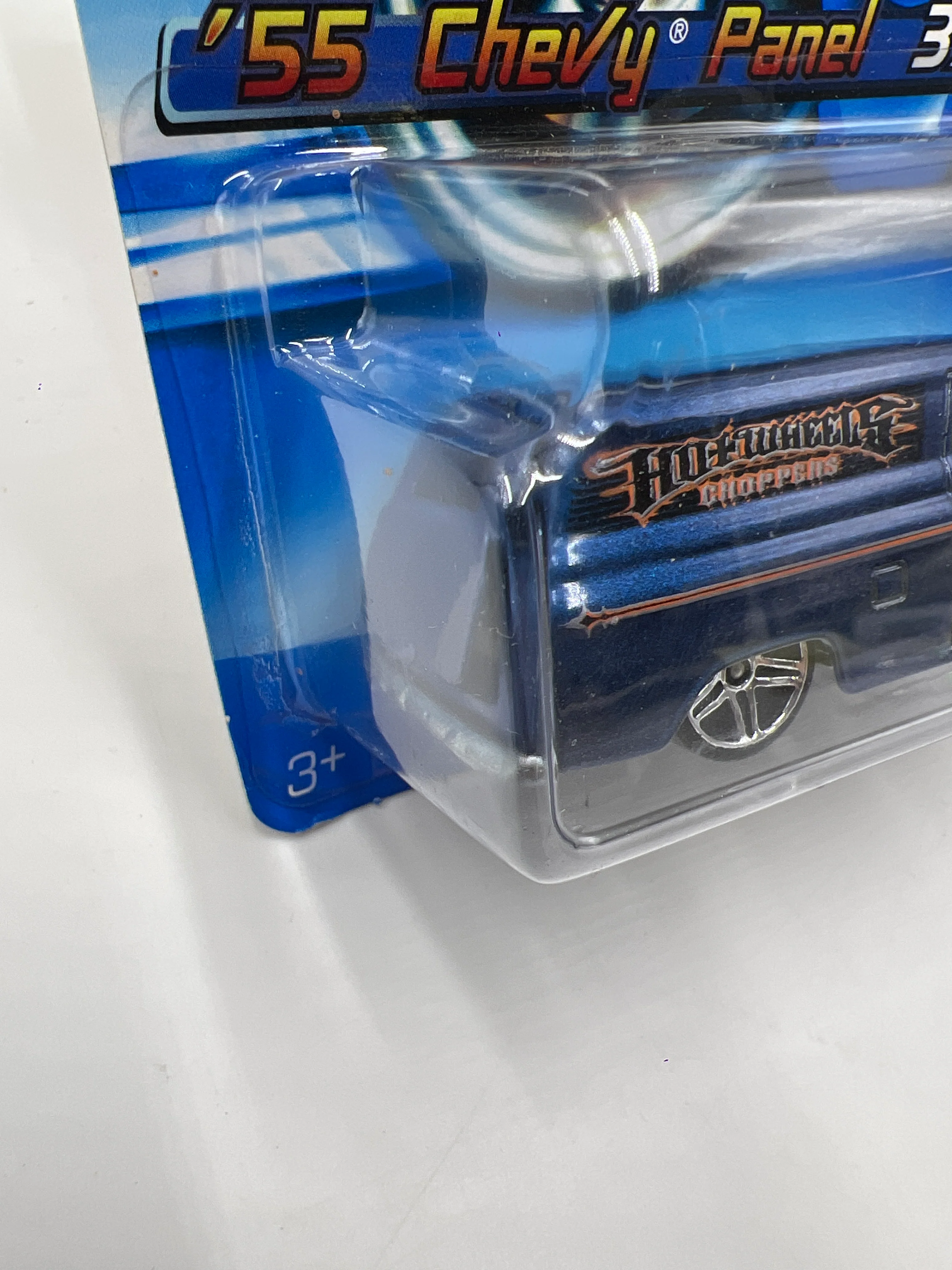 2006 Hot Wheels First Editions #037 55 Chevy Panel Blue - Image 5