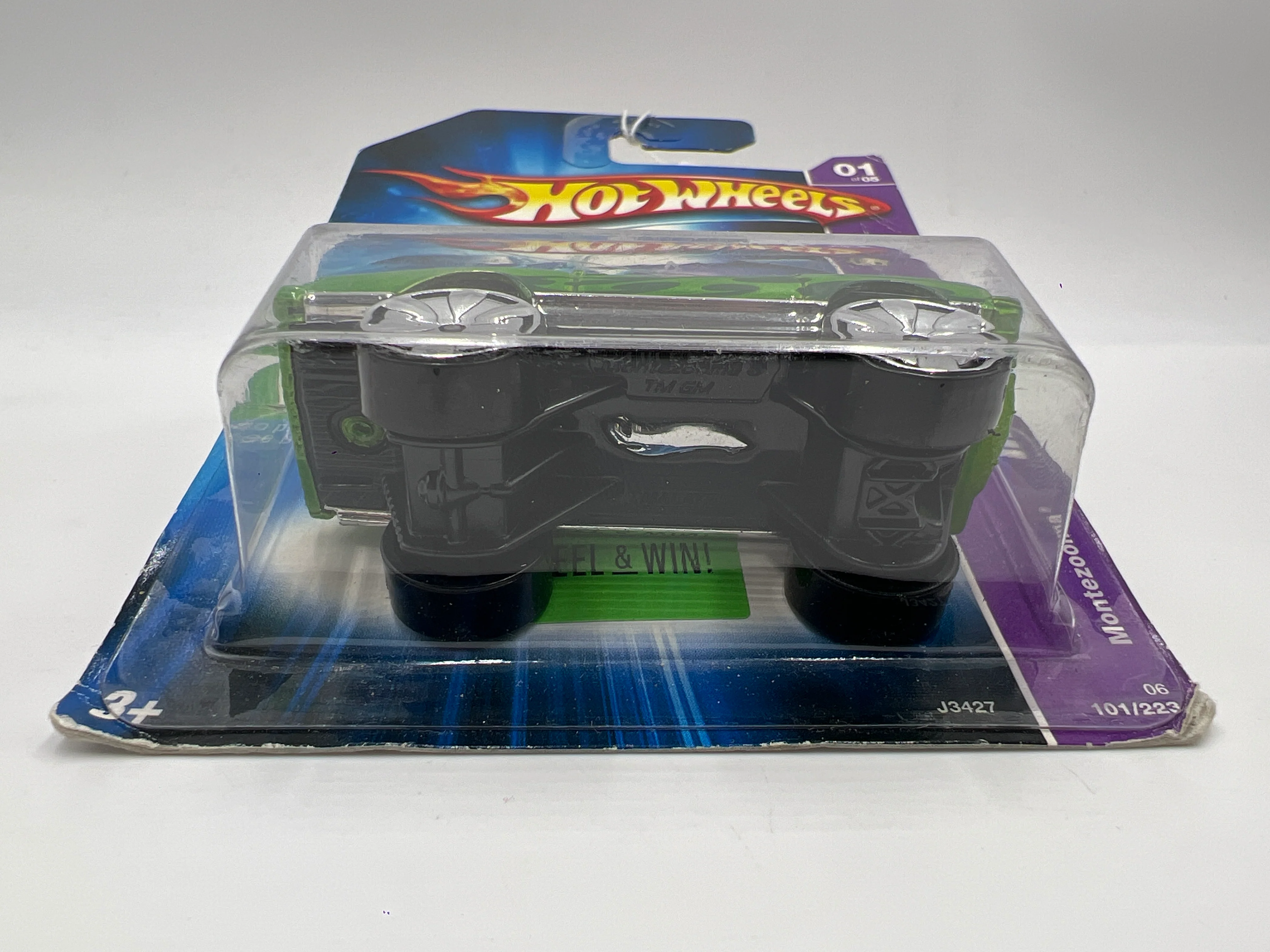 2007 Hot Wheels #101 Hi-Rakers Montezooma Green Card Not Perfect 56A - Image 7