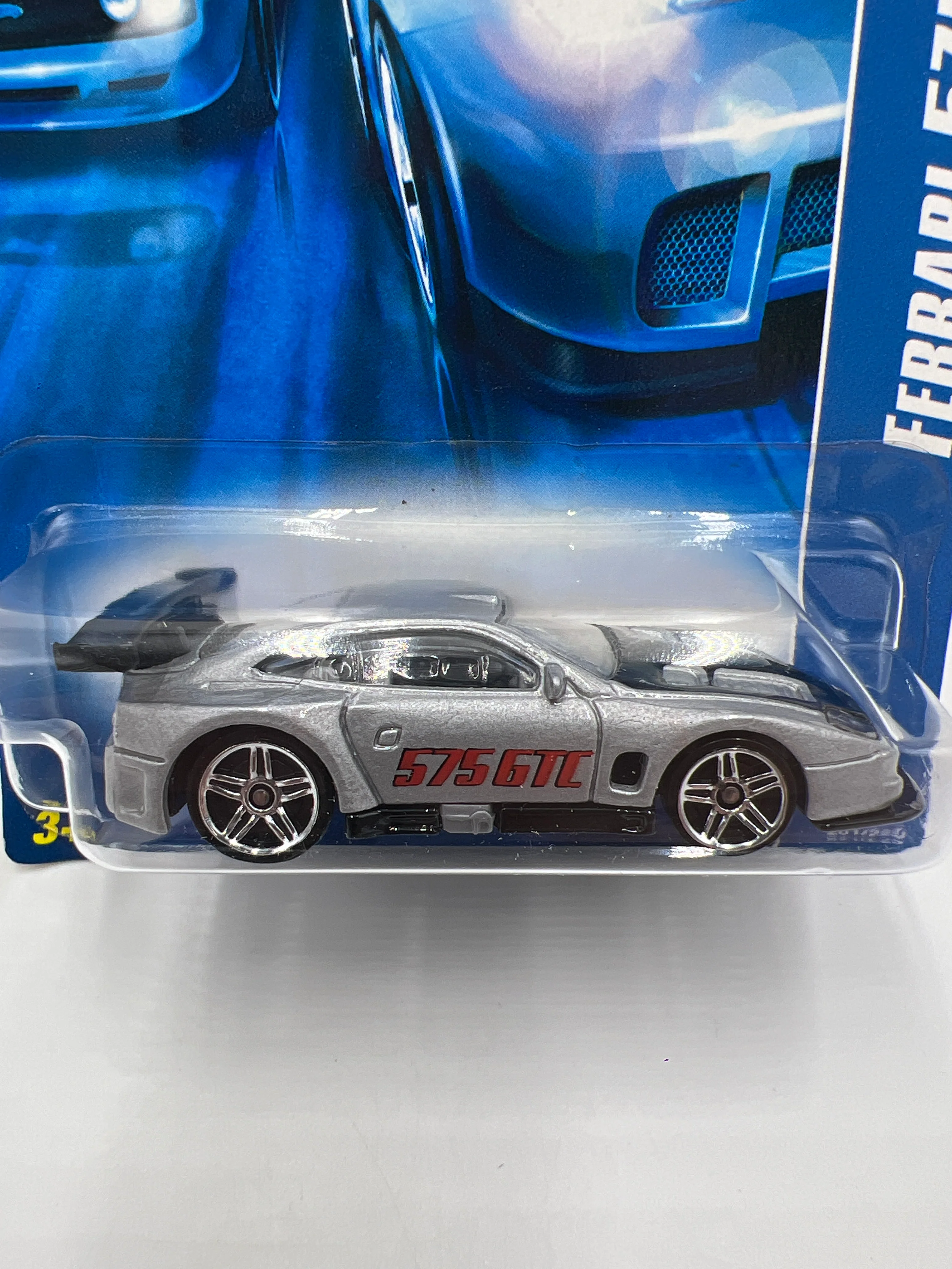 2006 Hot Wheels All Stars #201 Ferrari 575 GTC Silver SR - Image 3