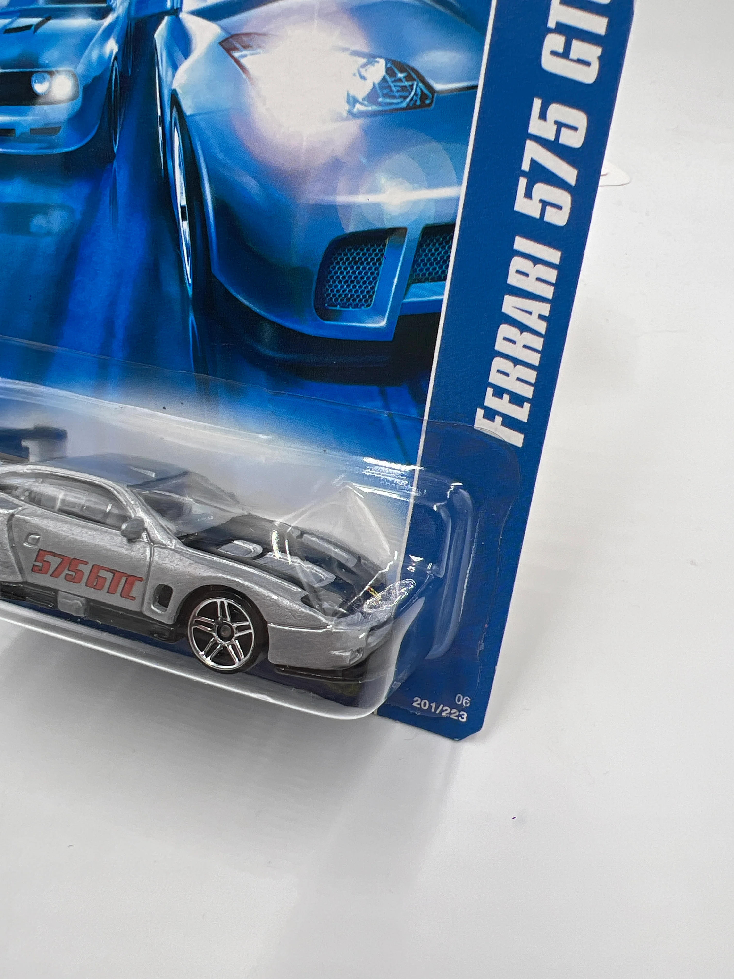 2006 Hot Wheels All Stars #201 Ferrari 575 GTC Silver SR - Image 4